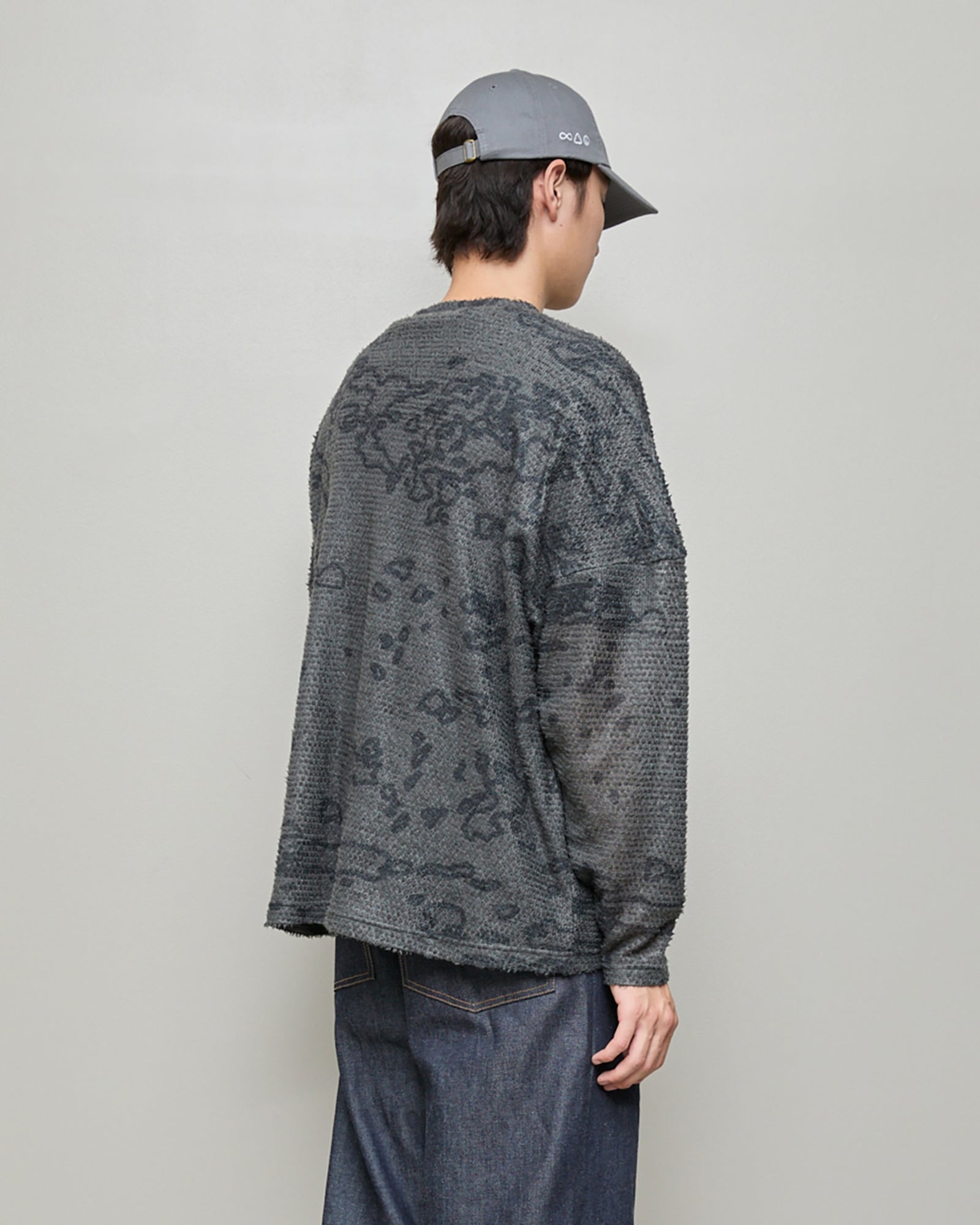 POLARTEC®︎ ALPHA DIRECT PATTERN SWEATER (Asphalt)
