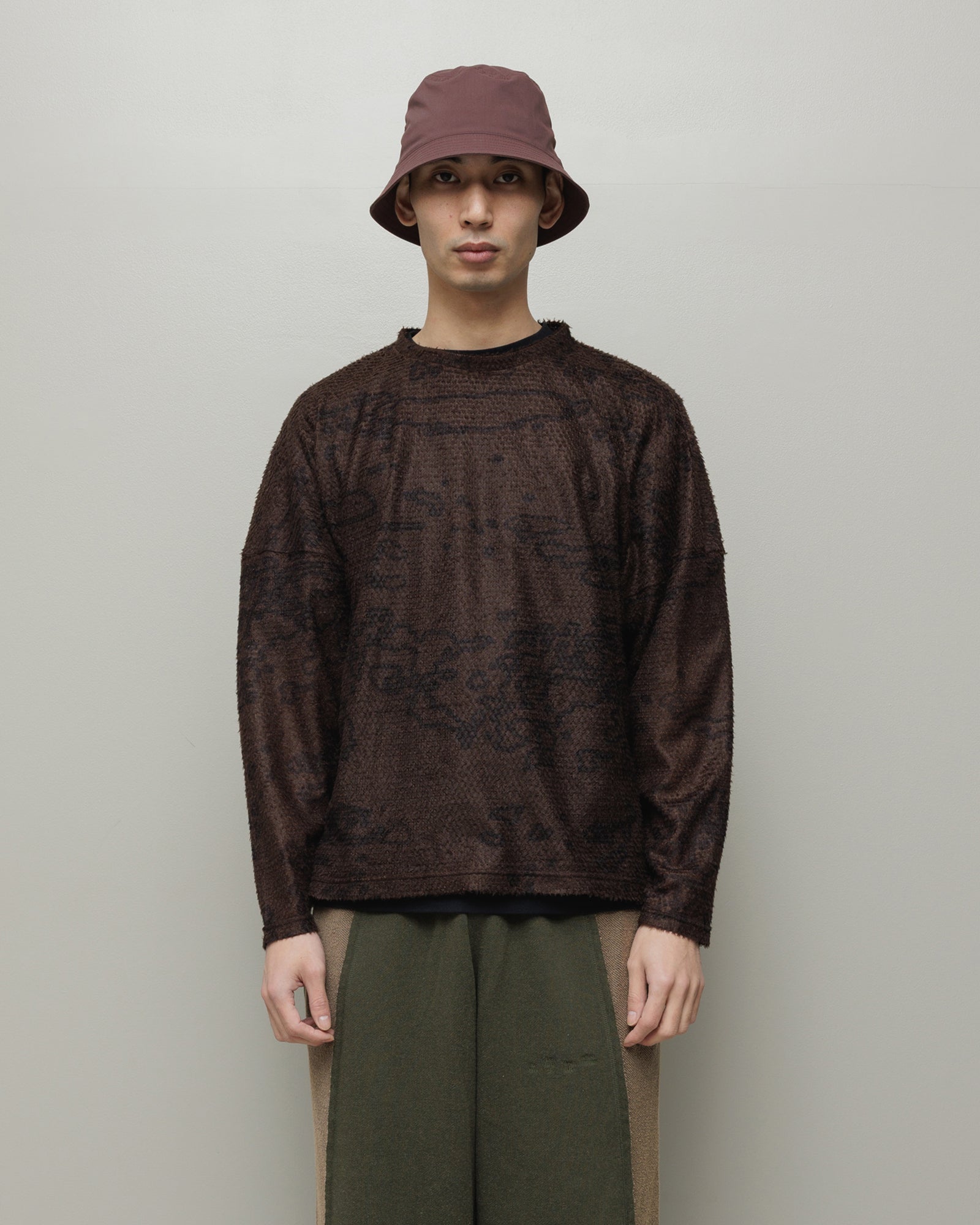 POLARTEC®︎ ALPHA DIRECT PATTERN SWEATER (Espresso)