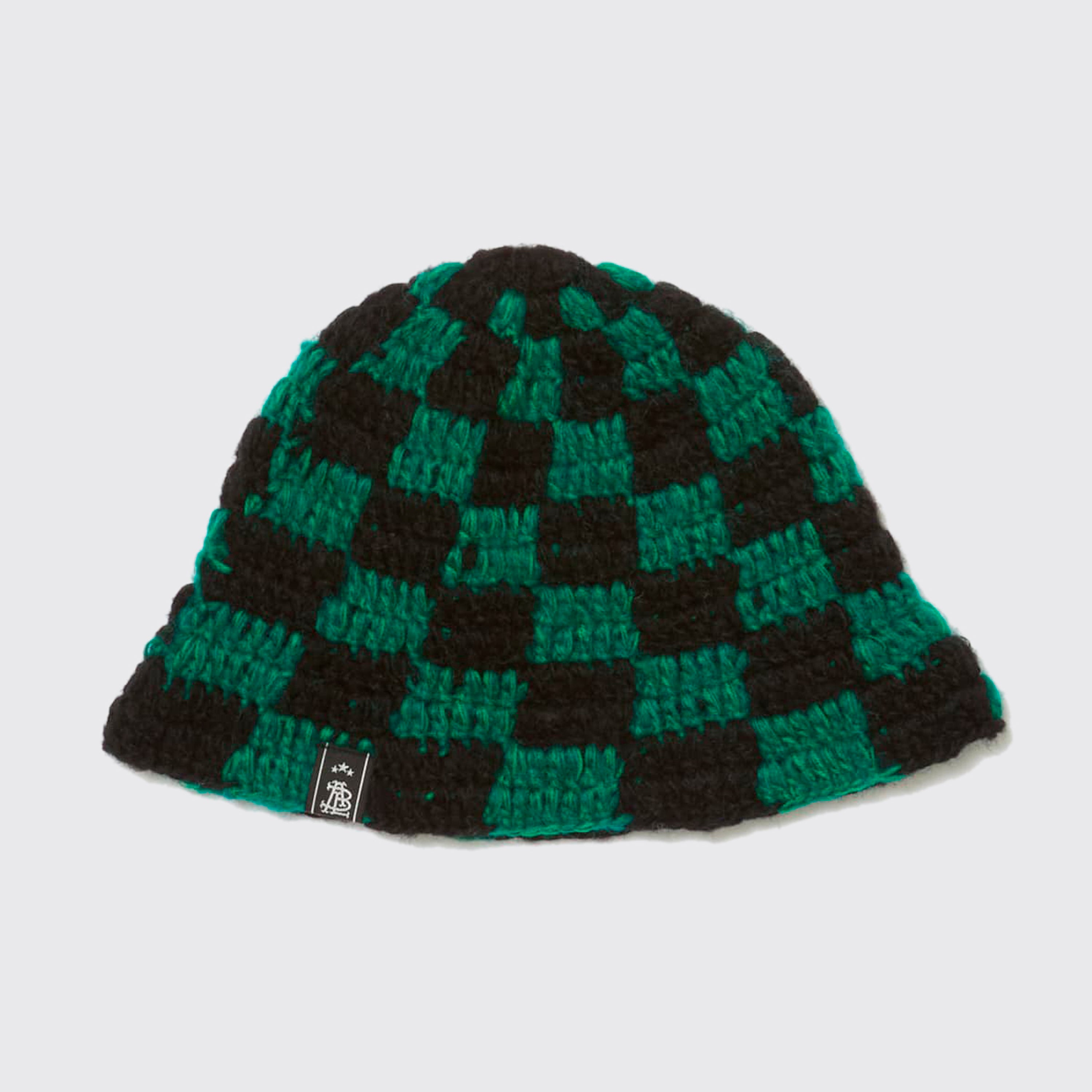 HAND KNIT BUCKET HAT (Green)