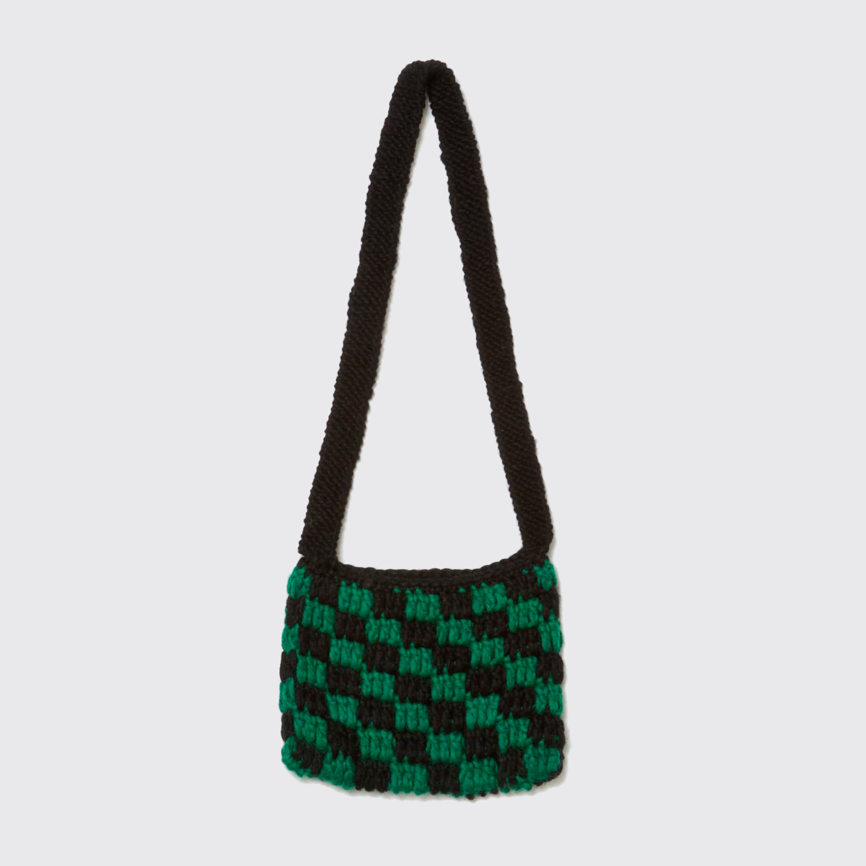 HAND KNIT SACOCHE (Green)