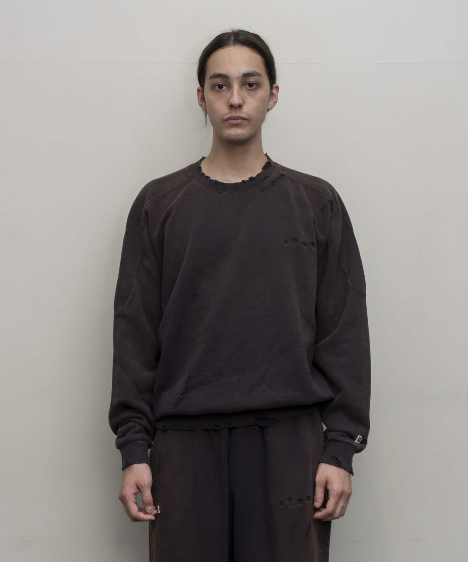 BAL / RUSSELL ATHLETIC HIGH COTTON DISTRESSED CREW (Black)