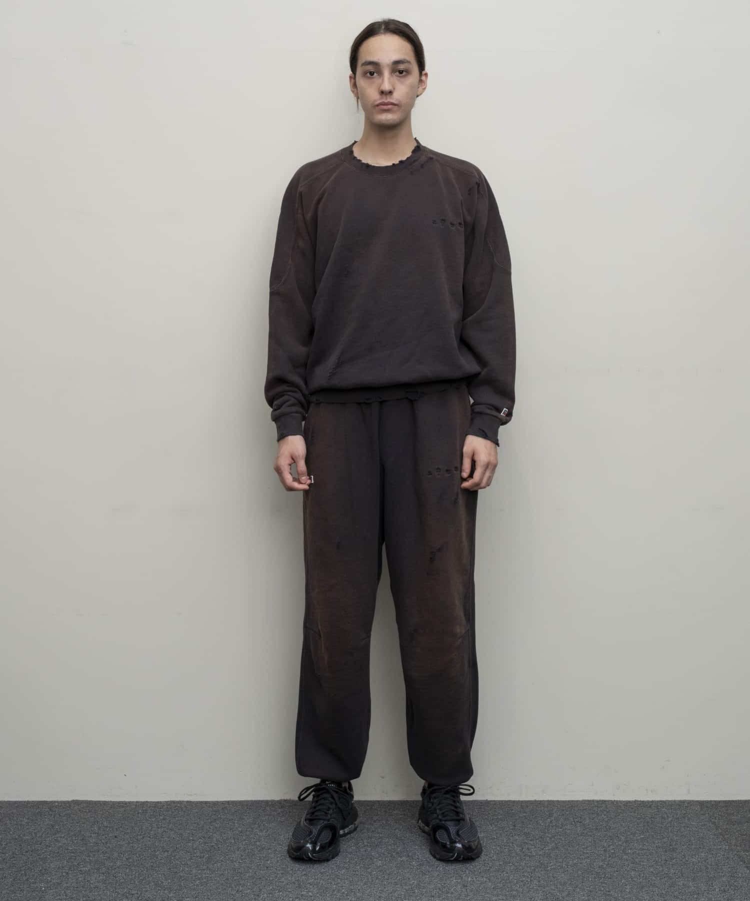 BAL / RUSSELL ATHLETIC HIGH COTTON DISTRESSED CREW (Black)