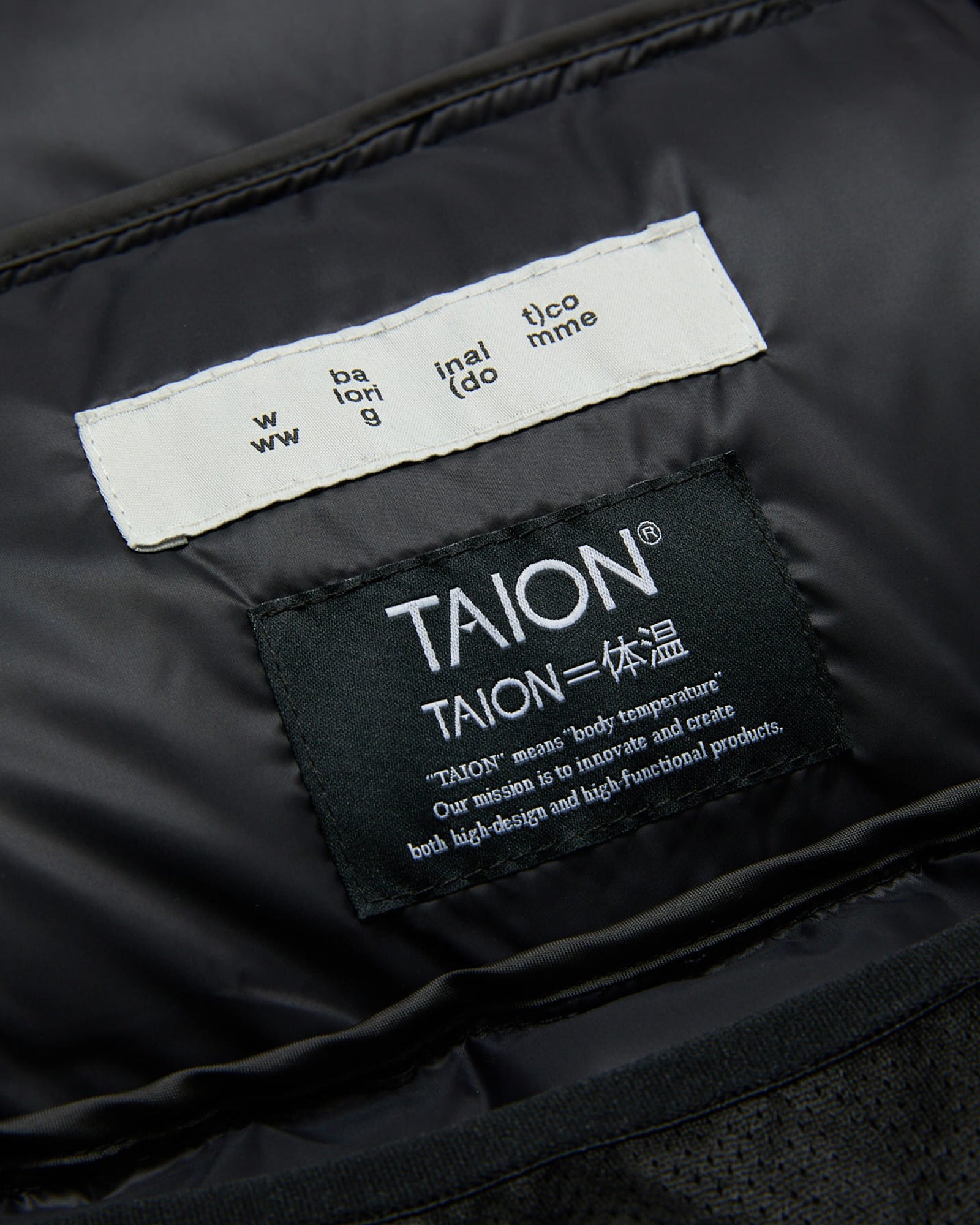 BAL / TAION STAND COLLAR DOWN JACKET