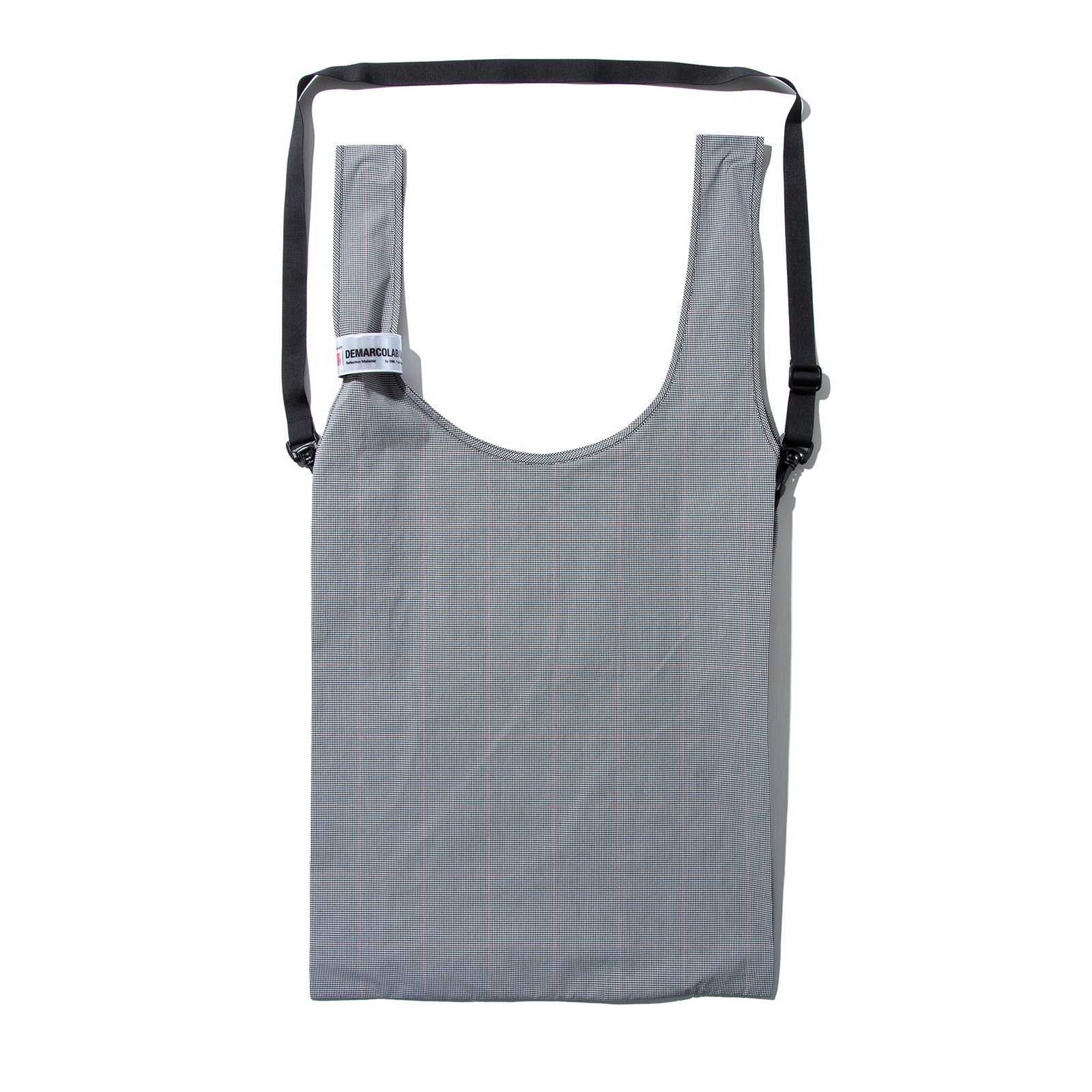 DURABLE PLAID MARKET TOTE (White)