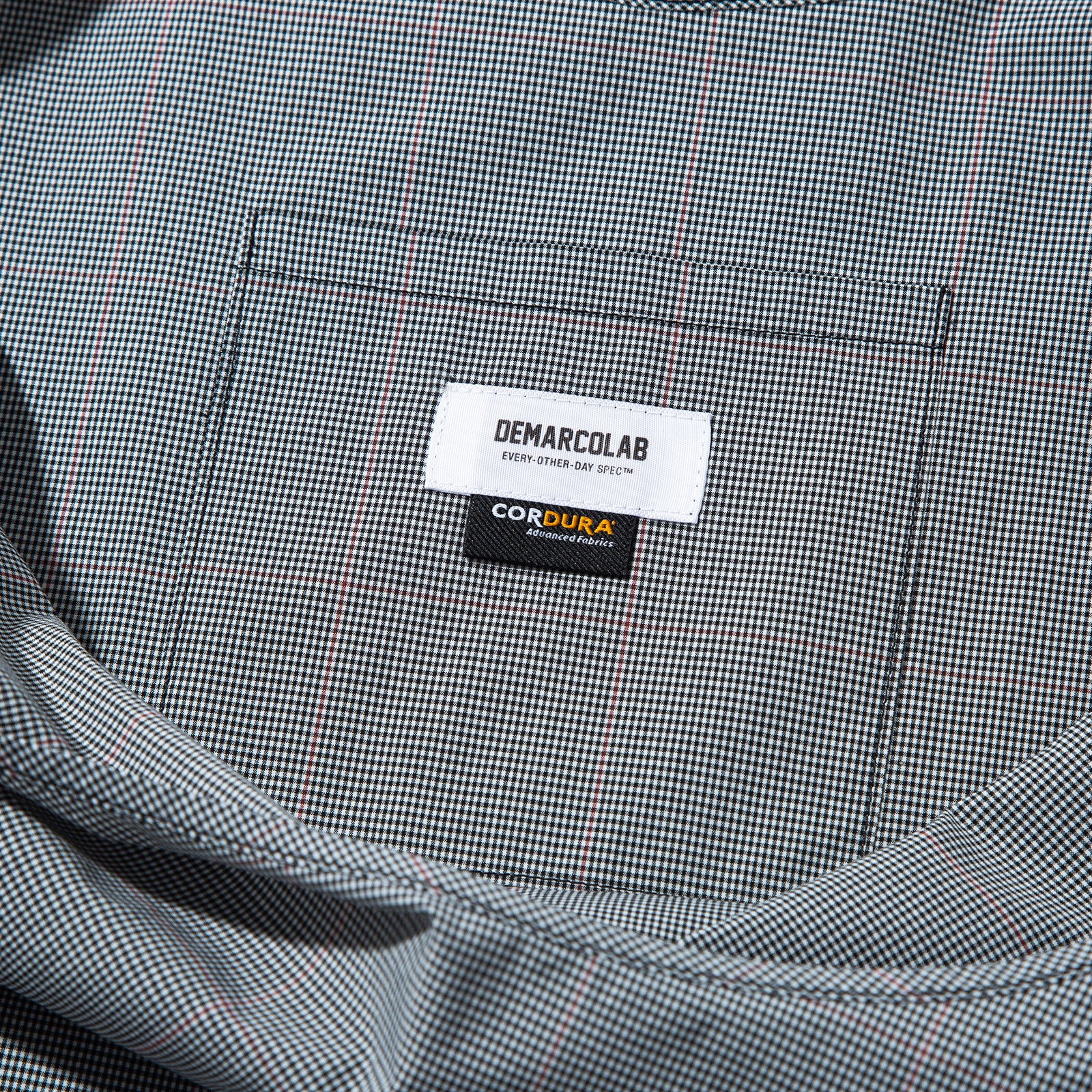 DURABLE PLAID MARKET TOTE (White)