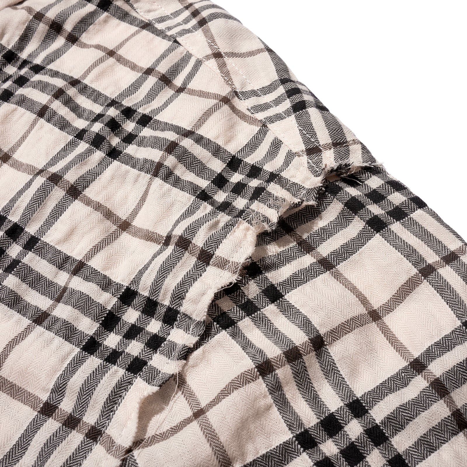 PLAID O/C SHIRT (Beige)