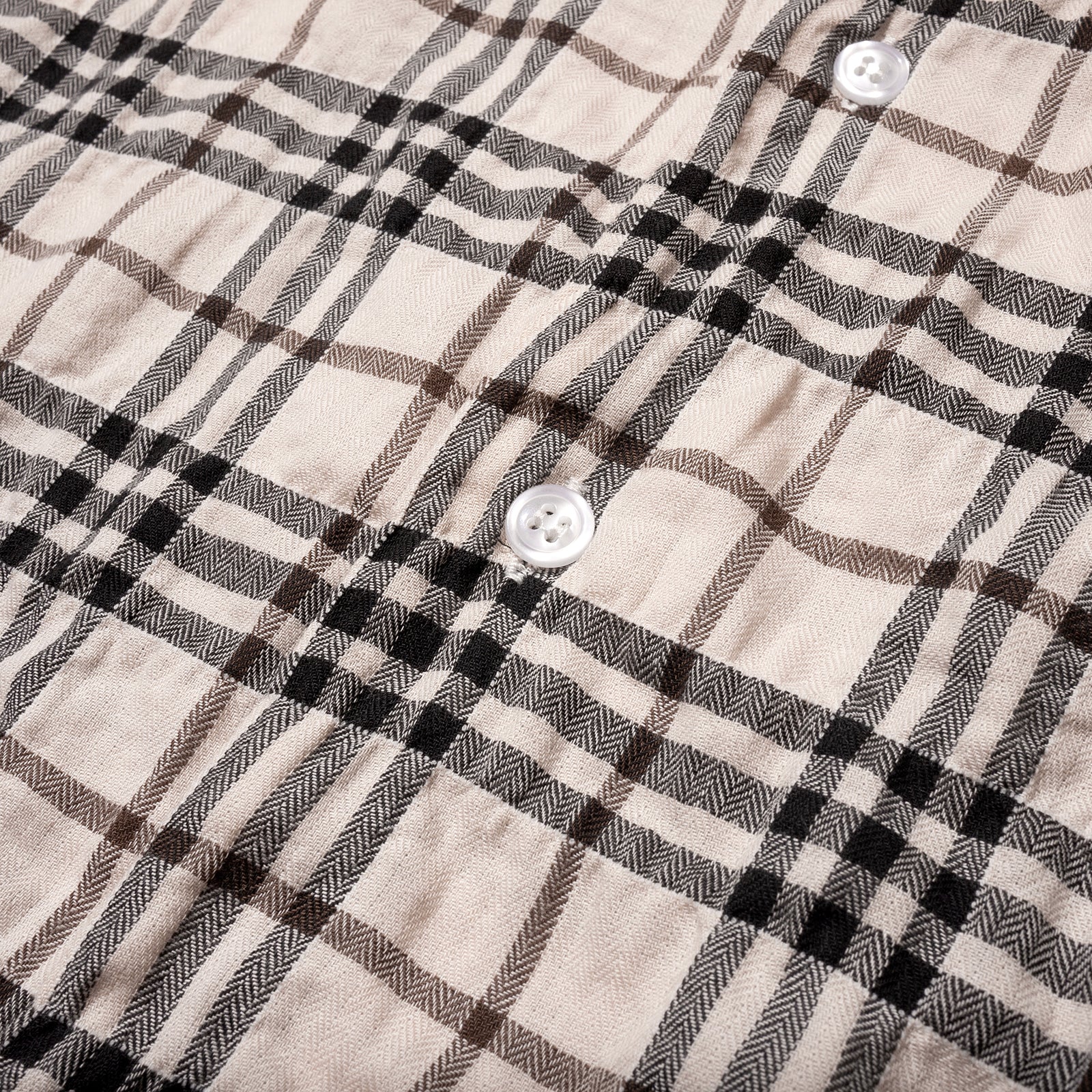 PLAID O/C SHIRT (Beige)