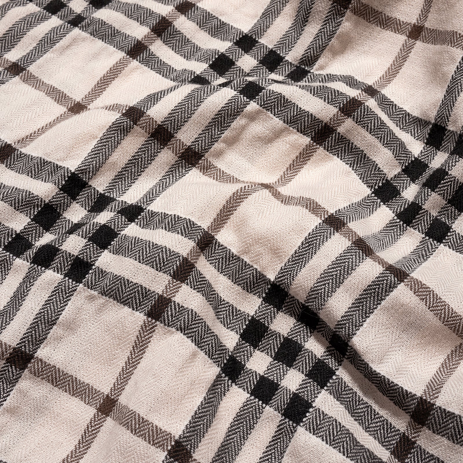 PLAID O/C SHIRT (Beige)