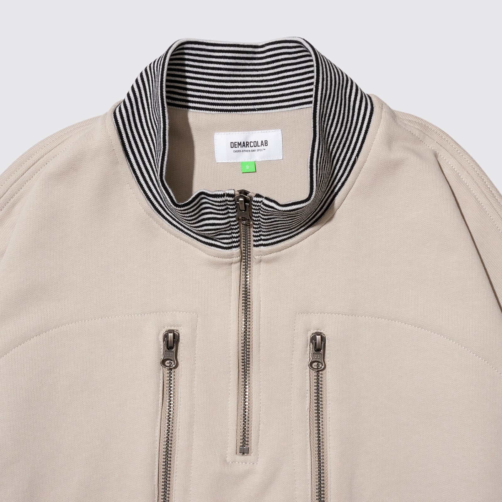 III.ZIP PULLOVER (Beige)