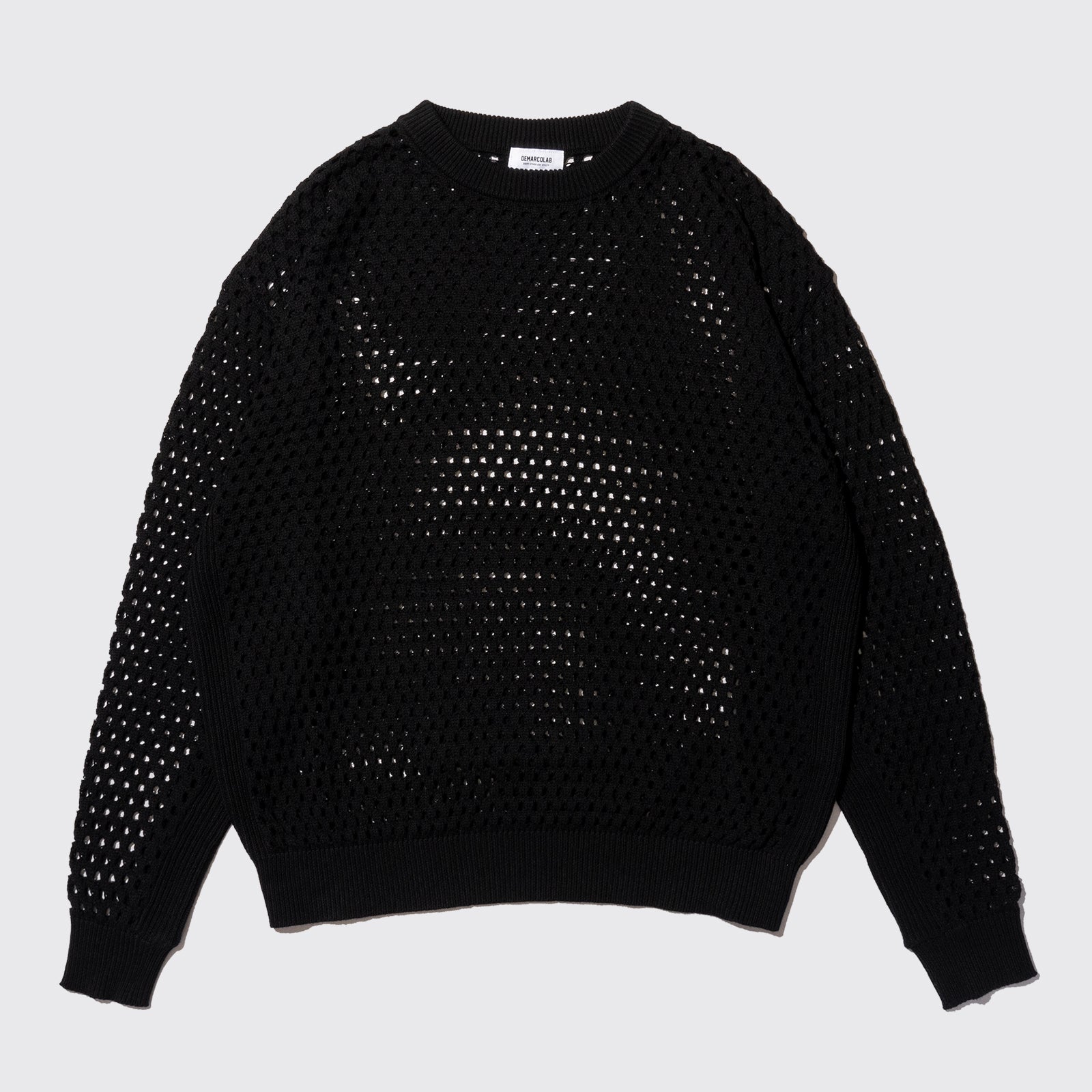 LG VENT KNIT CREWNECK SW (Black)