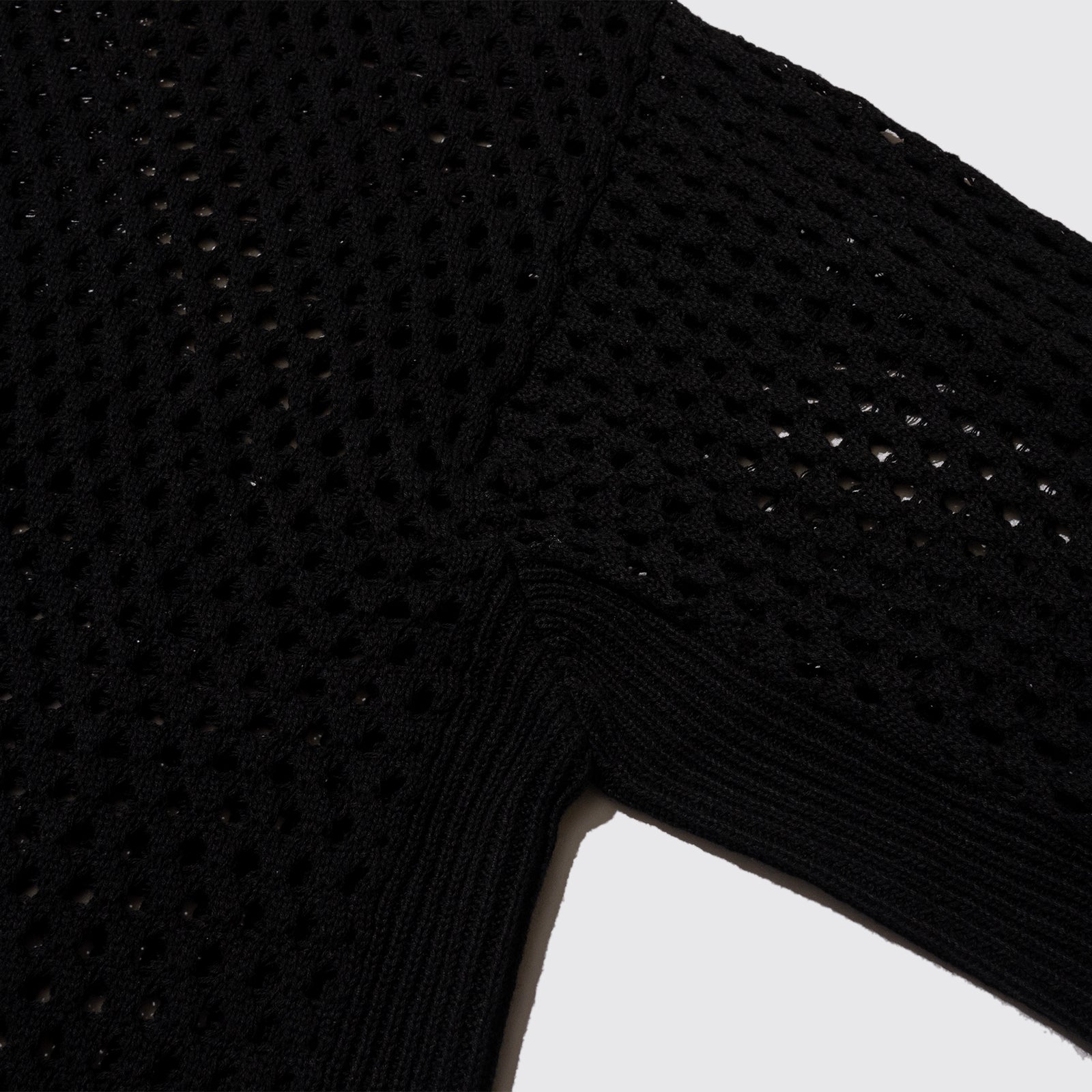 LG VENT KNIT CREWNECK SW (Black)