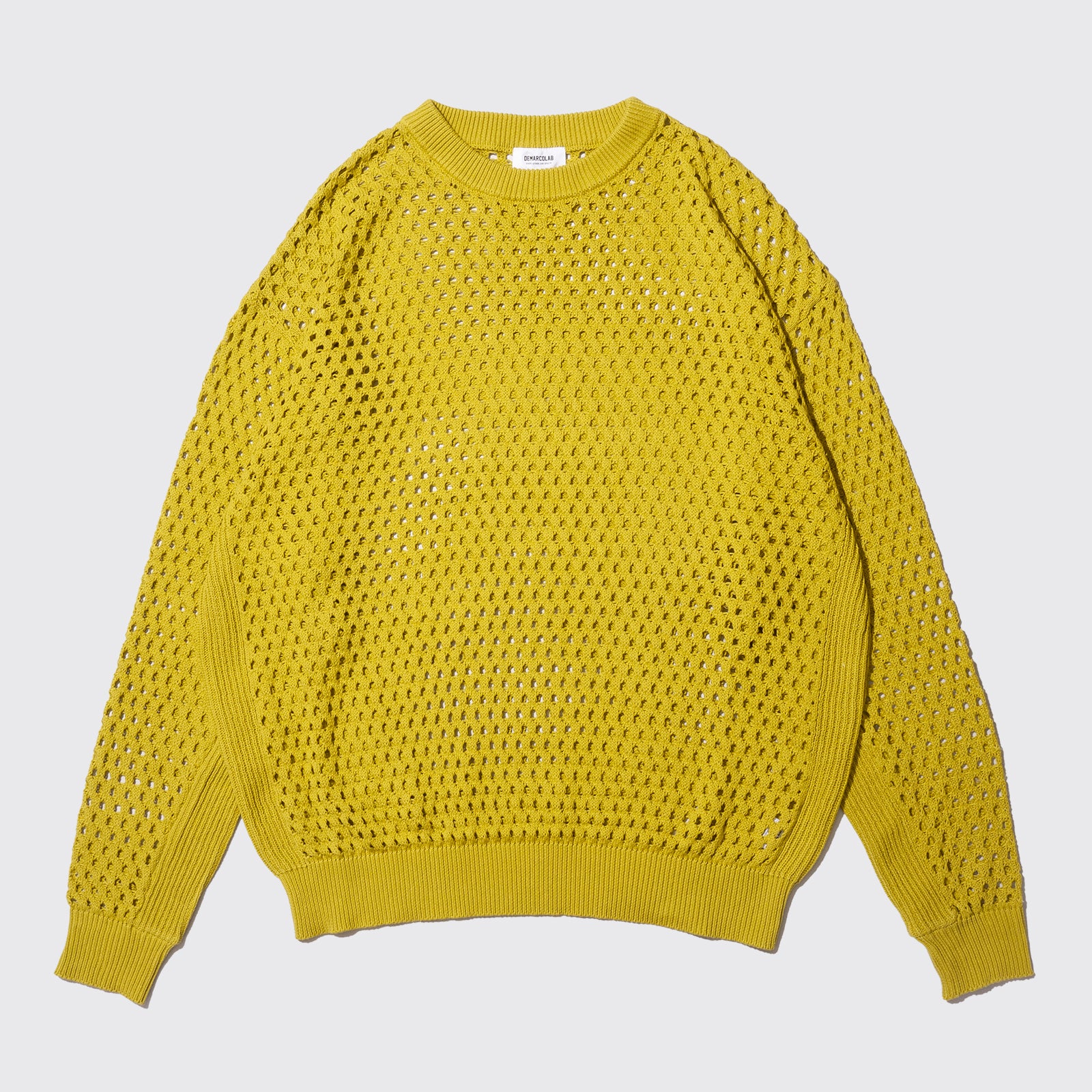 LG VENT KNIT CREWNECK SW (Mustard)