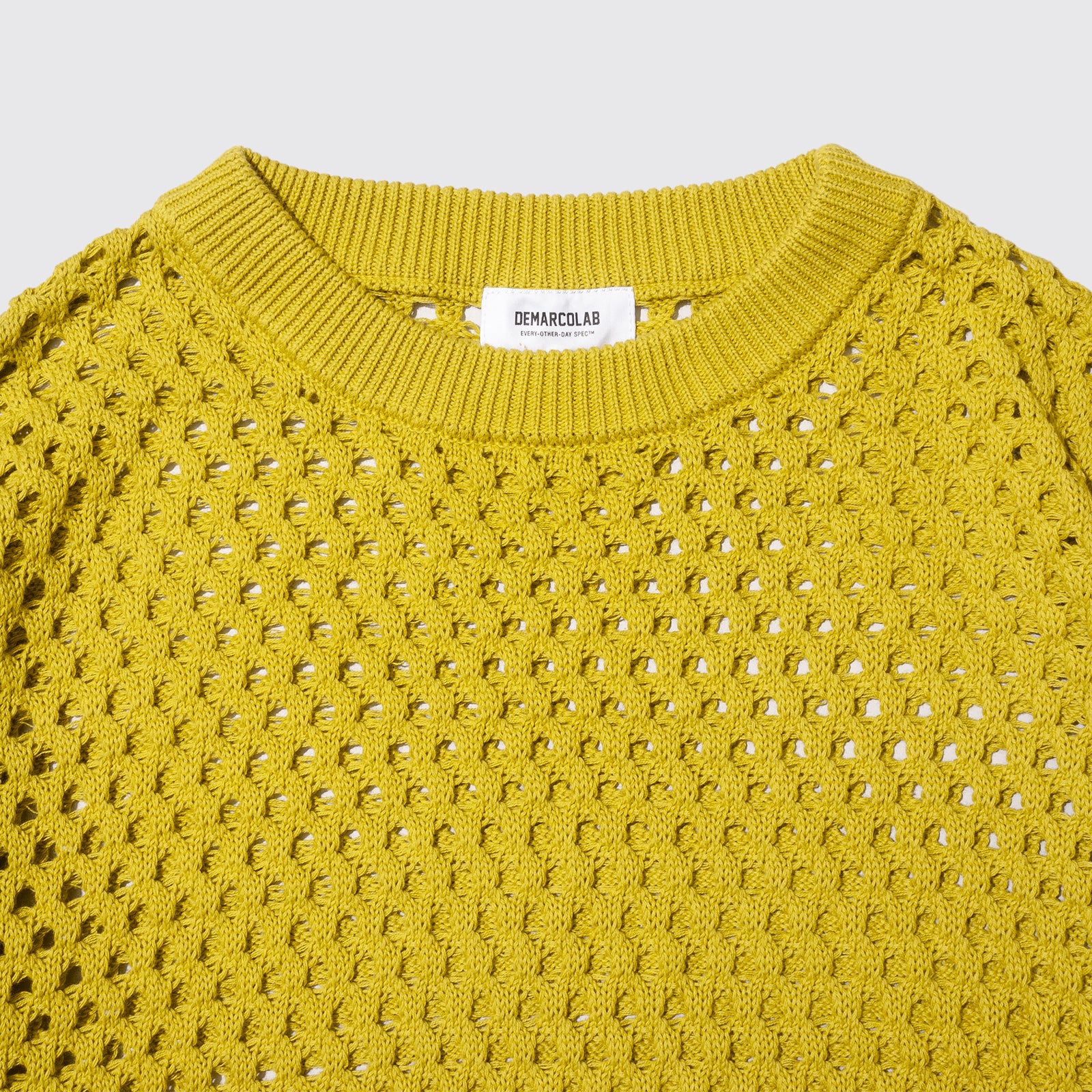 LG VENT KNIT CREWNECK SW (Mustard)