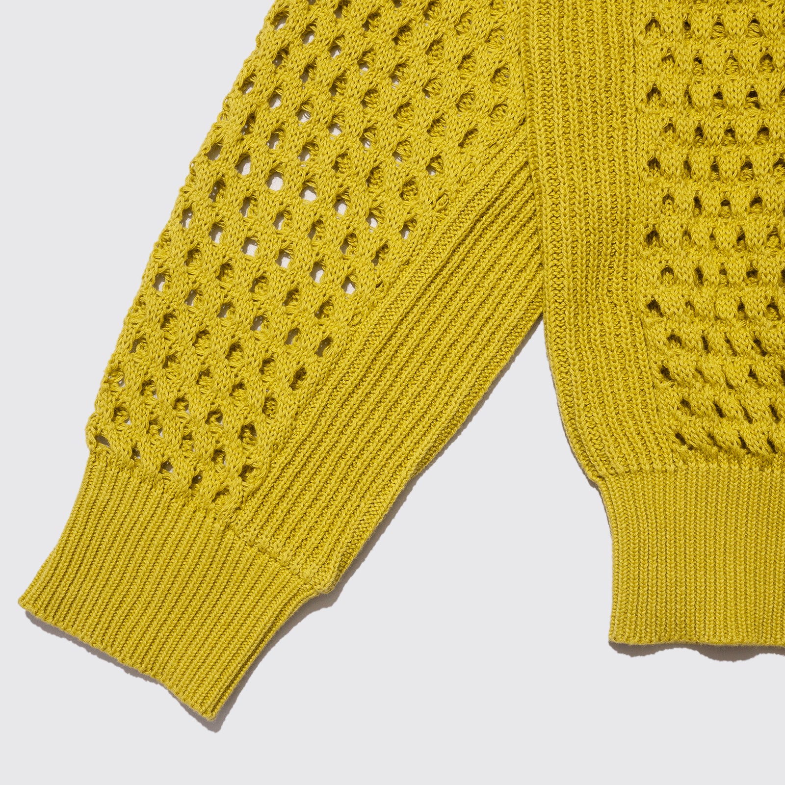 LG VENT KNIT CREWNECK SW (Mustard)