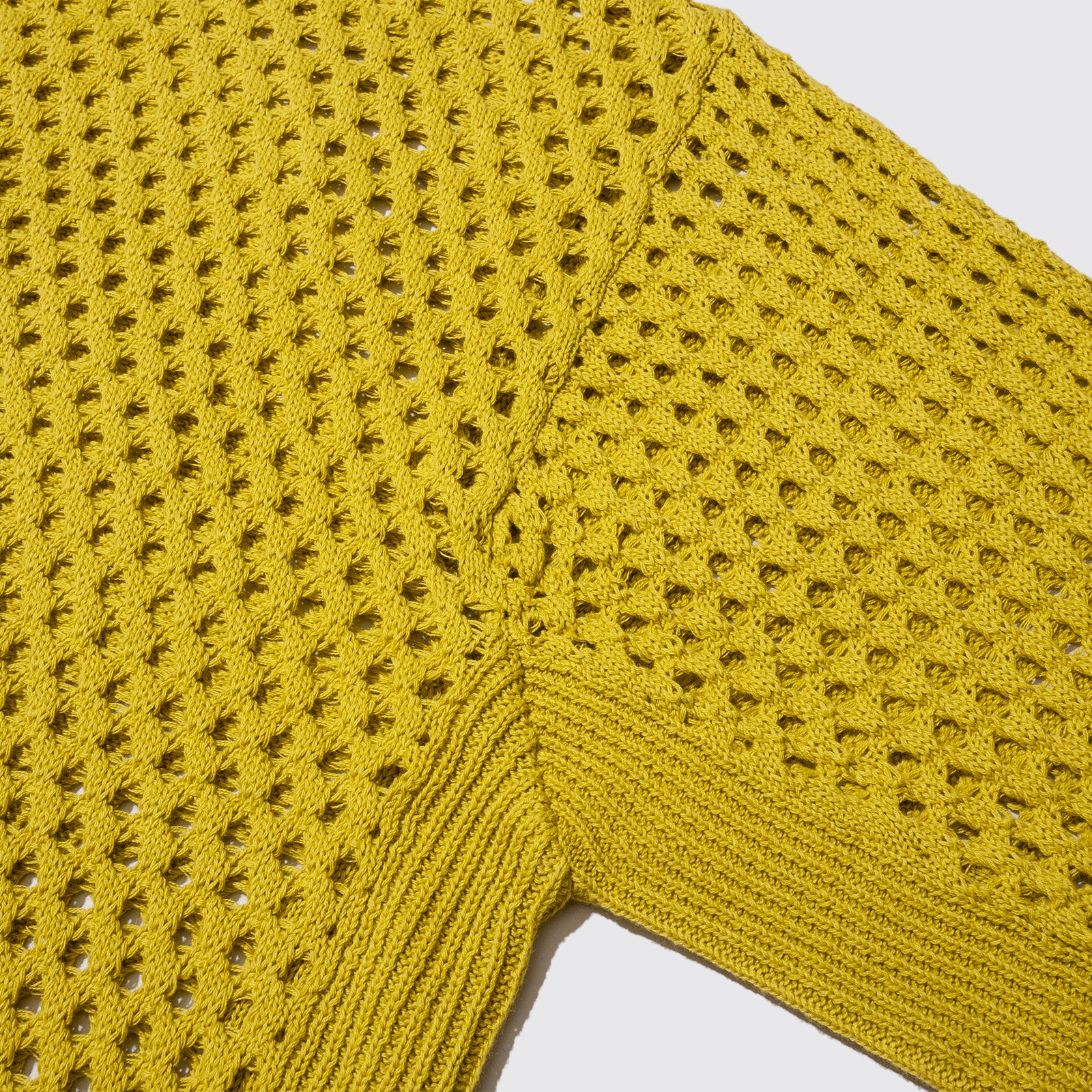 LG VENT KNIT CREWNECK SW (Mustard)