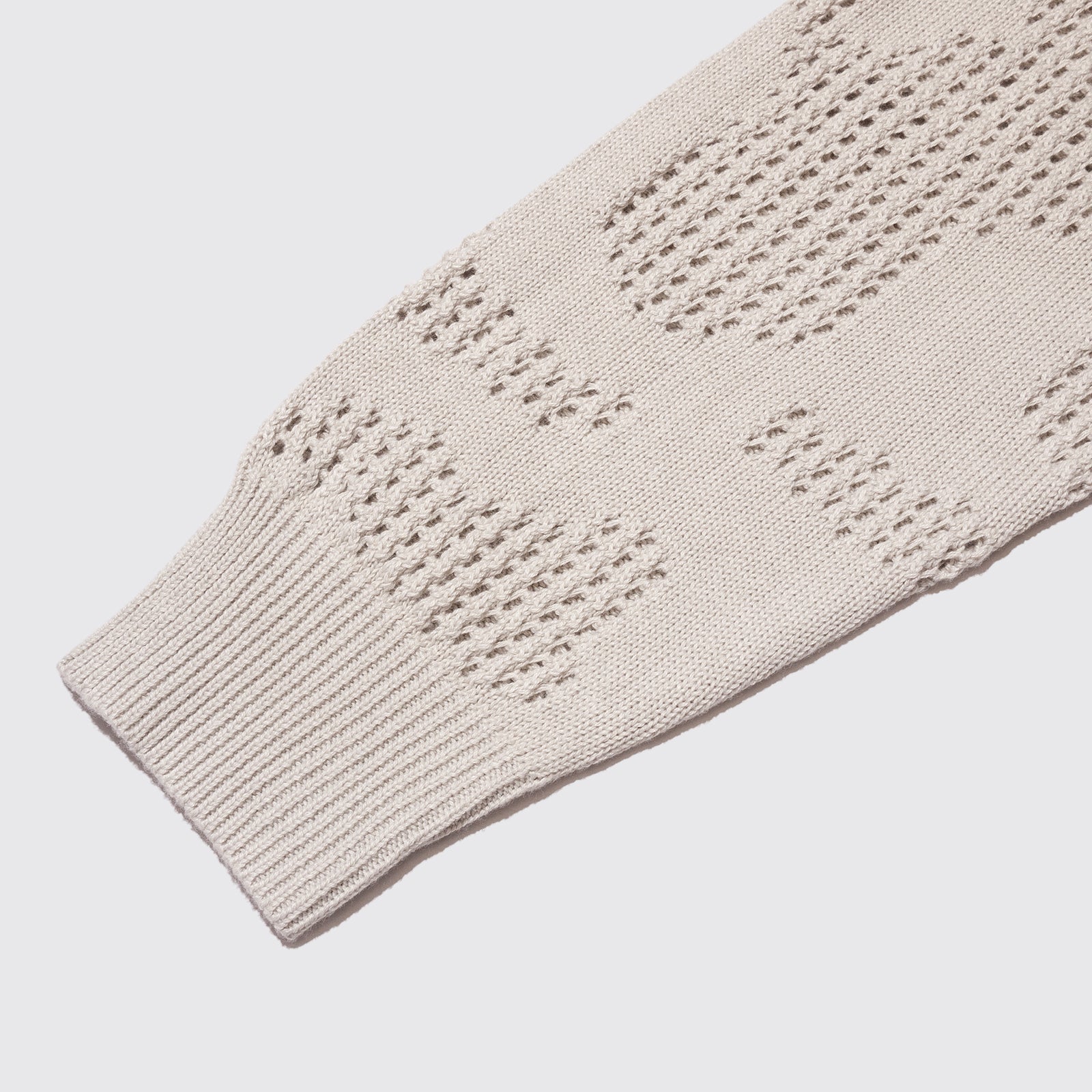 CAMO VENT KNIT CARDIGAN (Ivory)