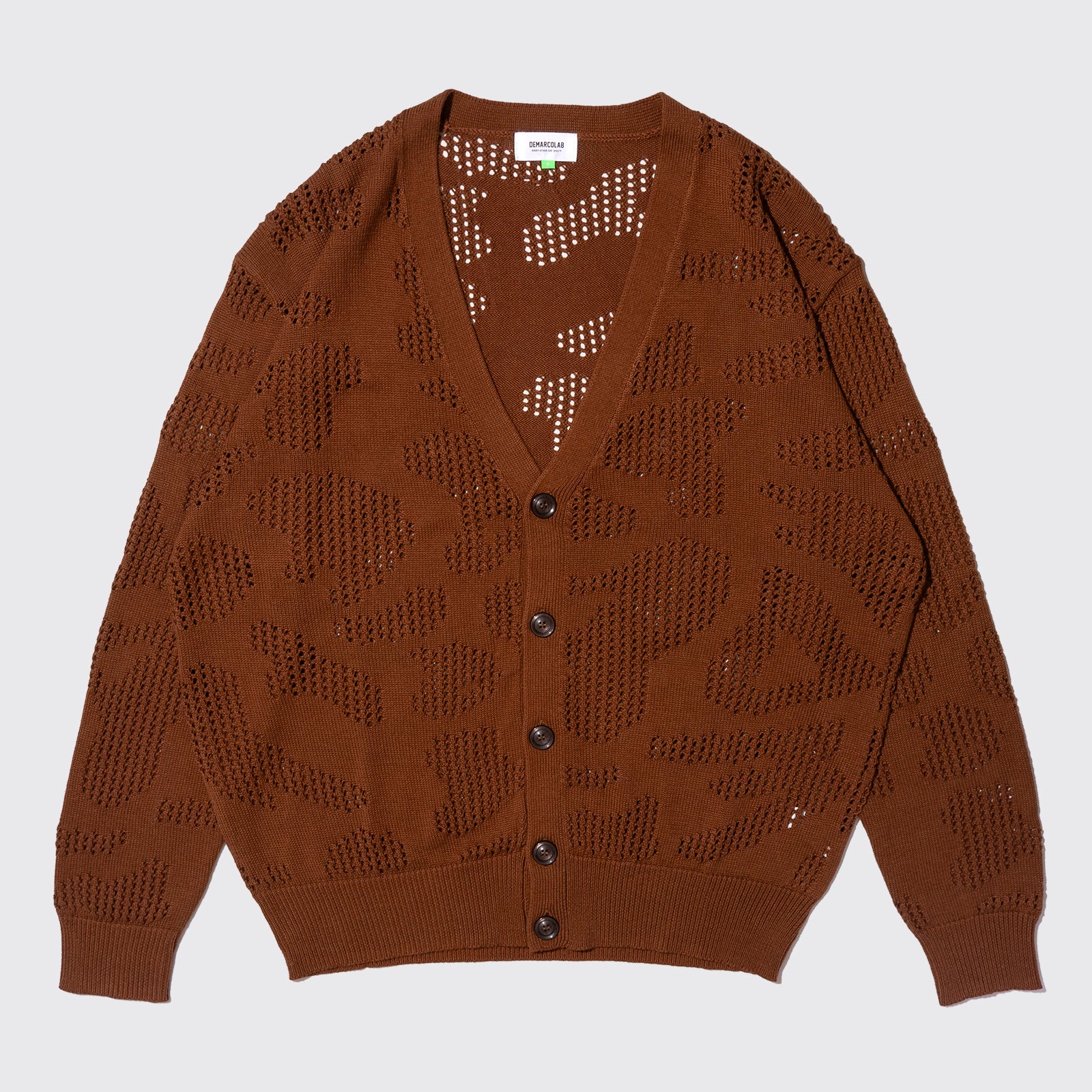 CAMO VENT KNIT CARDIGAN (Bronze)