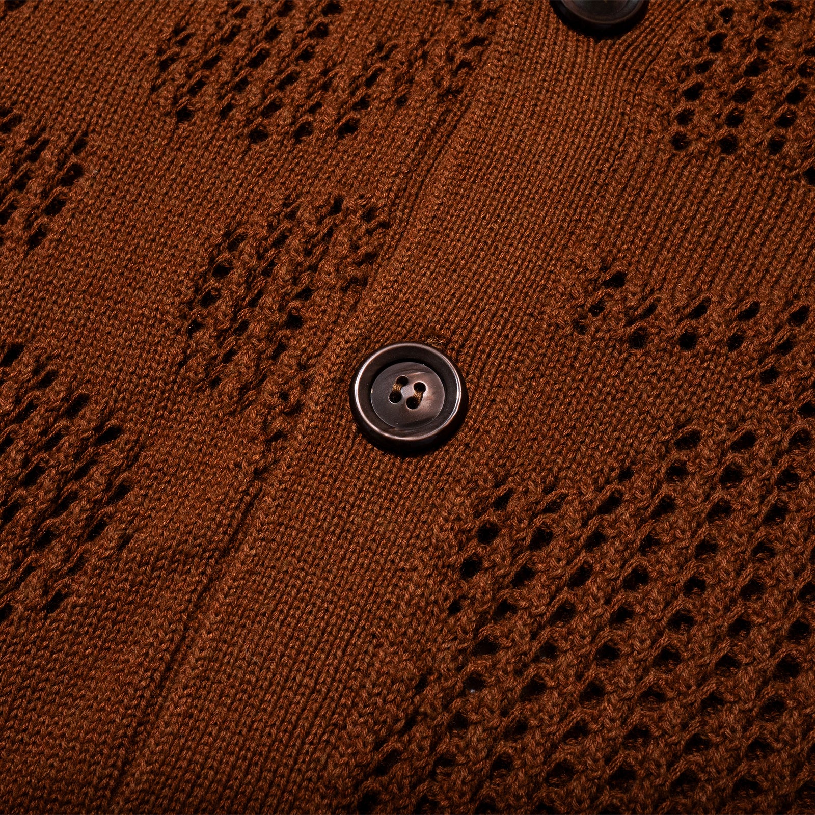 CAMO VENT KNIT CARDIGAN (Bronze)