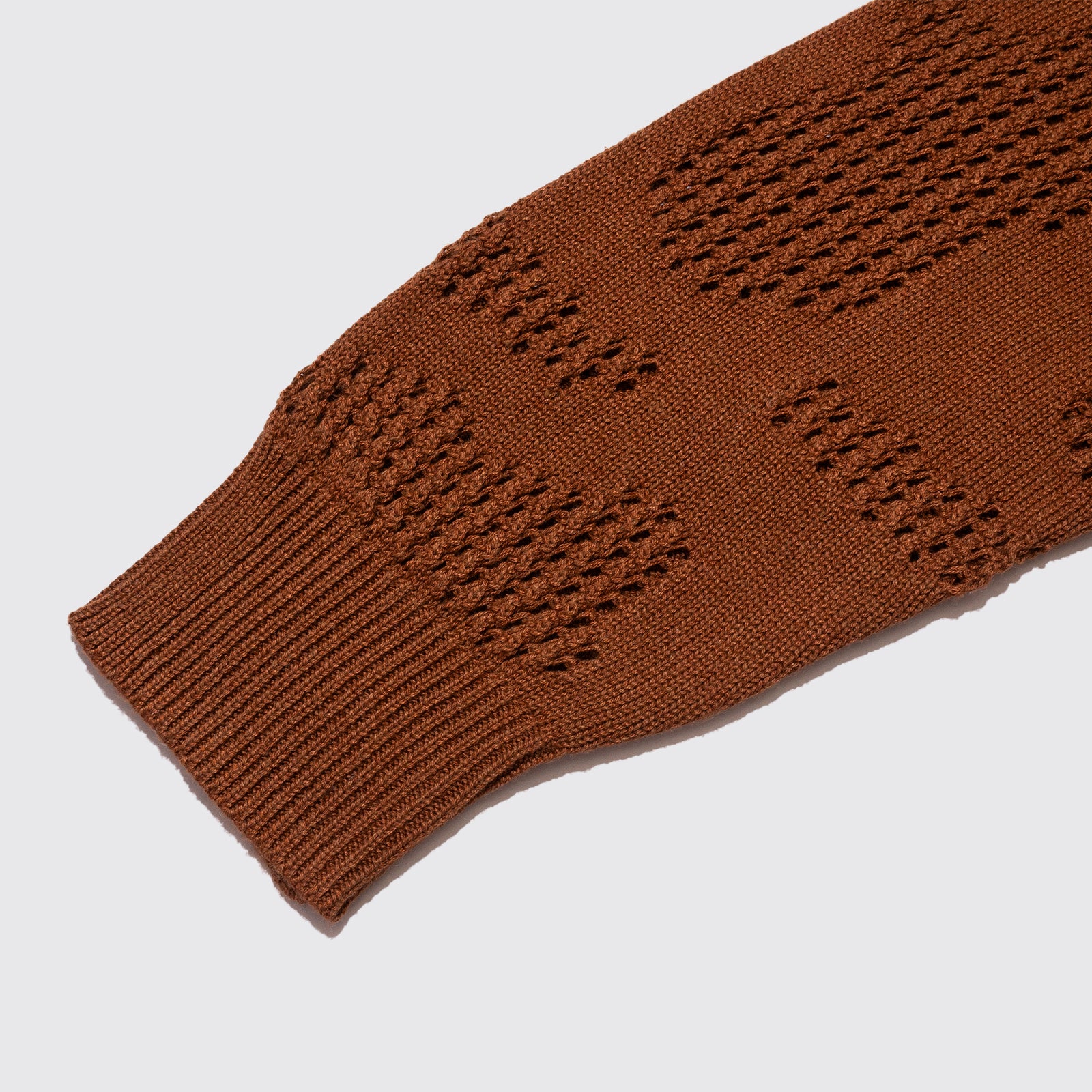 CAMO VENT KNIT CARDIGAN (Bronze)