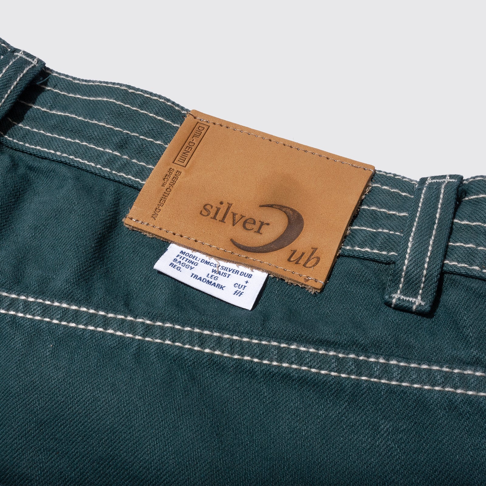 SILVER DUB O/D DENIM JEANS (Pine)
