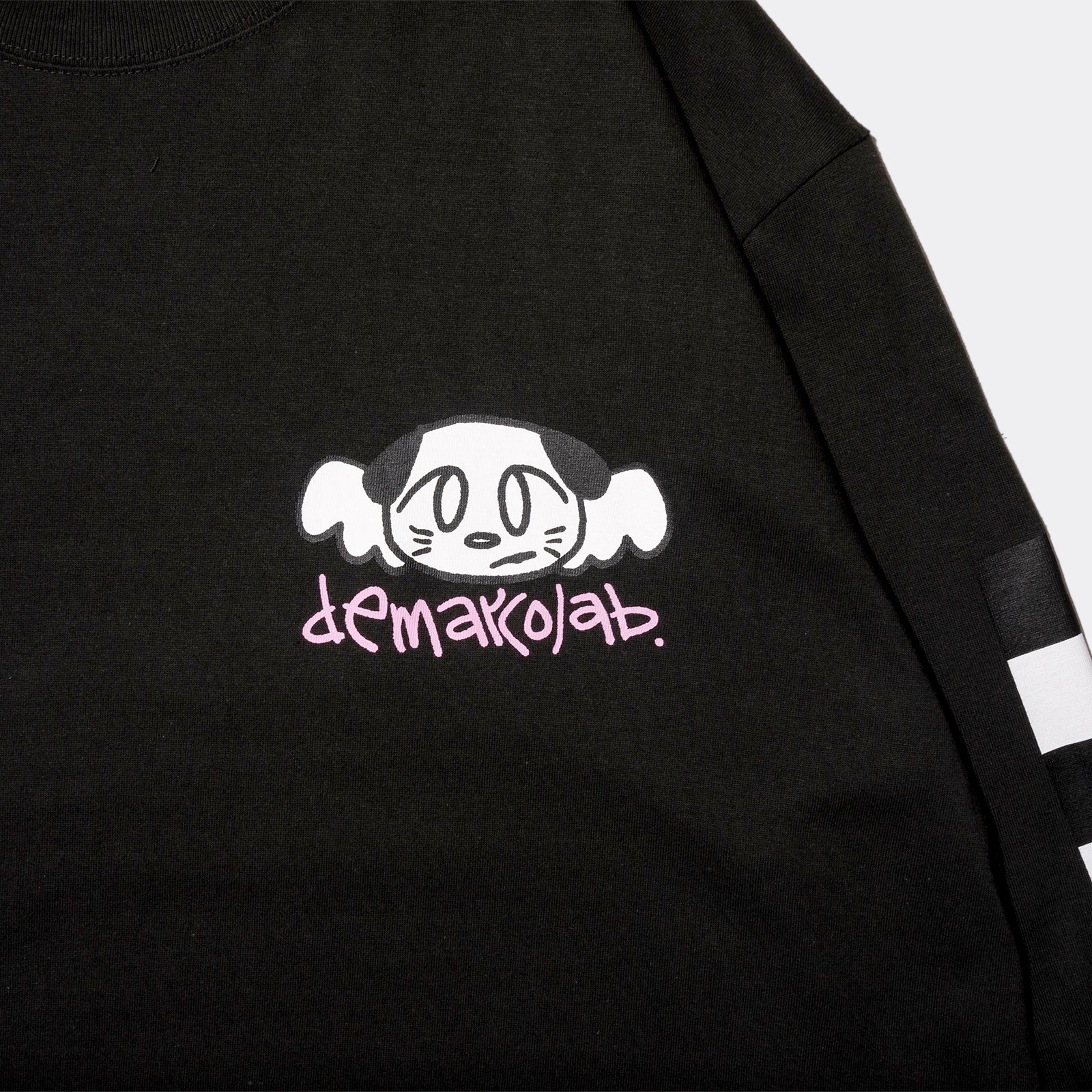 I MISS YOU DOGGIE L/S TEE (Charcoal)