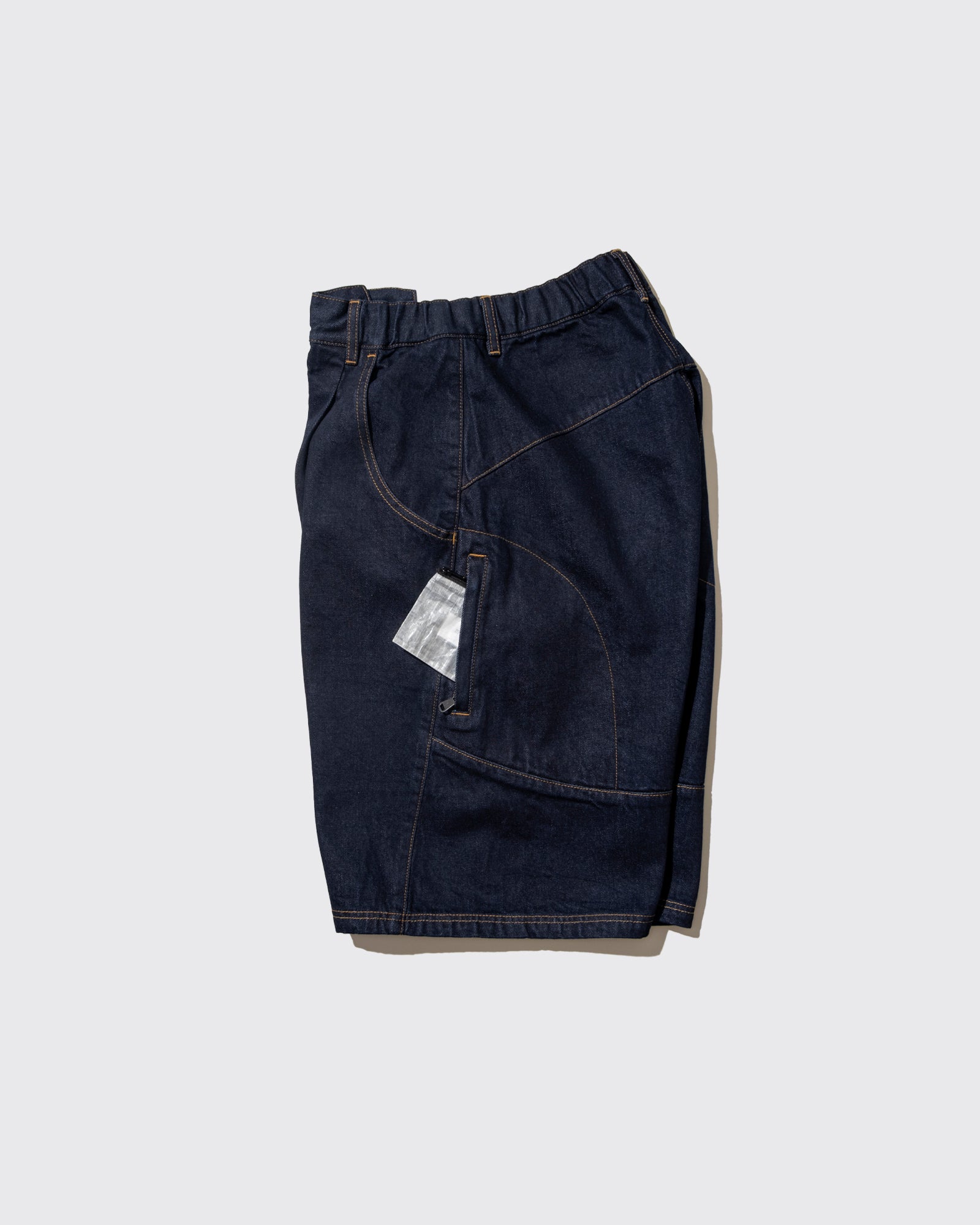 MOTO DENIM SHORTS (Indigo)