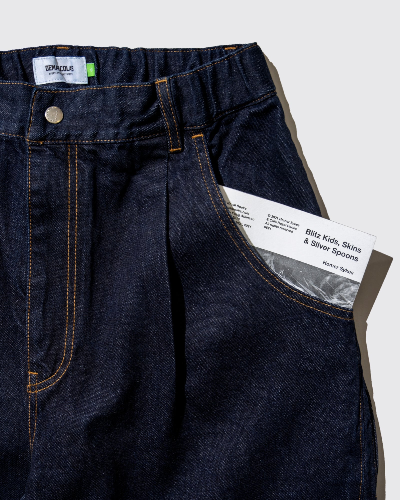 MOTO DENIM SHORTS (Indigo)