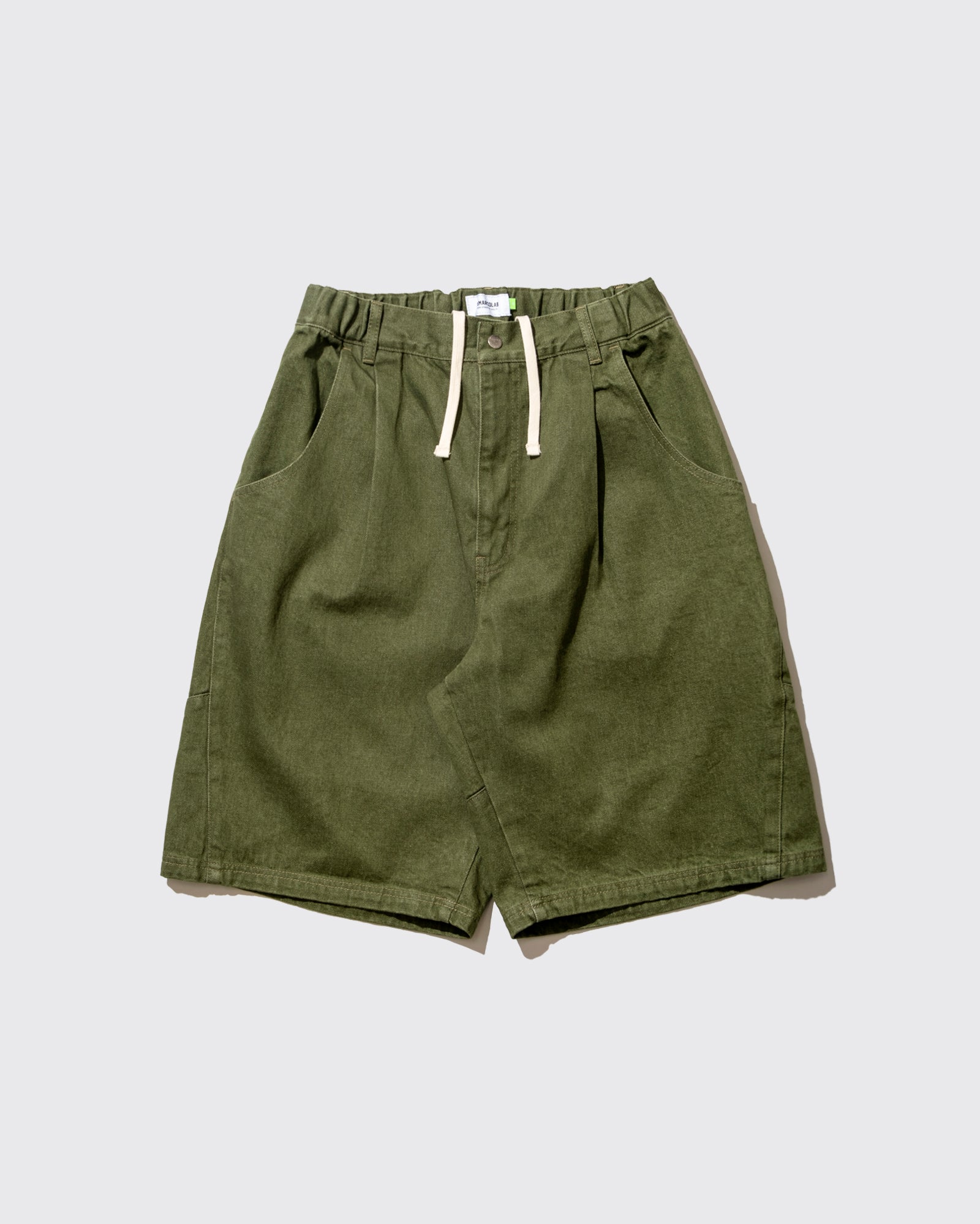 MOTO DENIM SHORTS (Green)