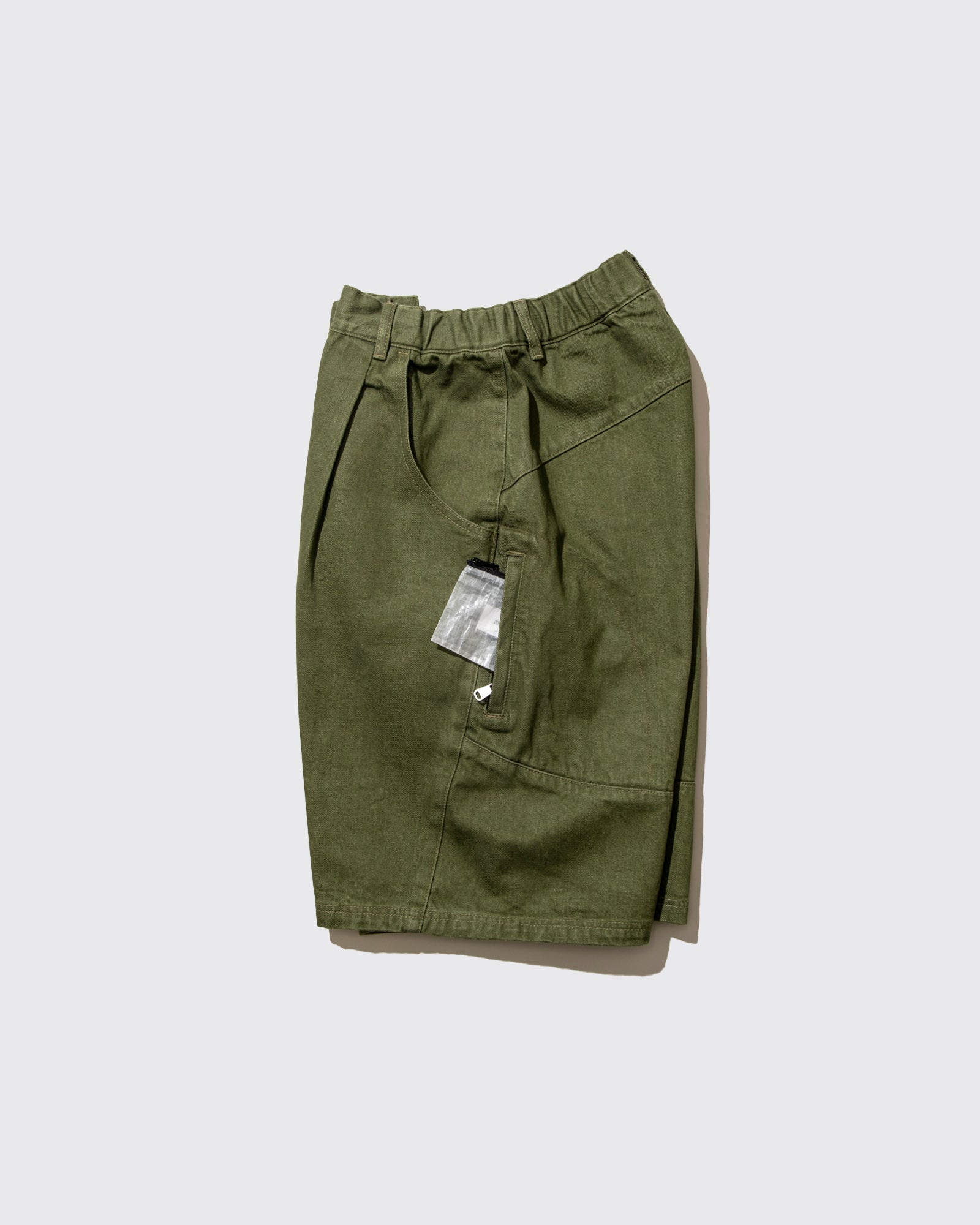 MOTO DENIM SHORTS (Green)