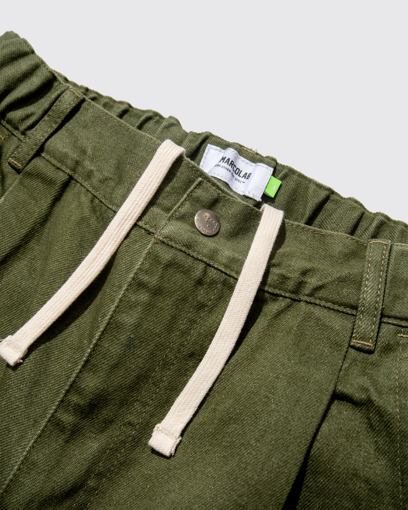 MOTO DENIM SHORTS (Green)