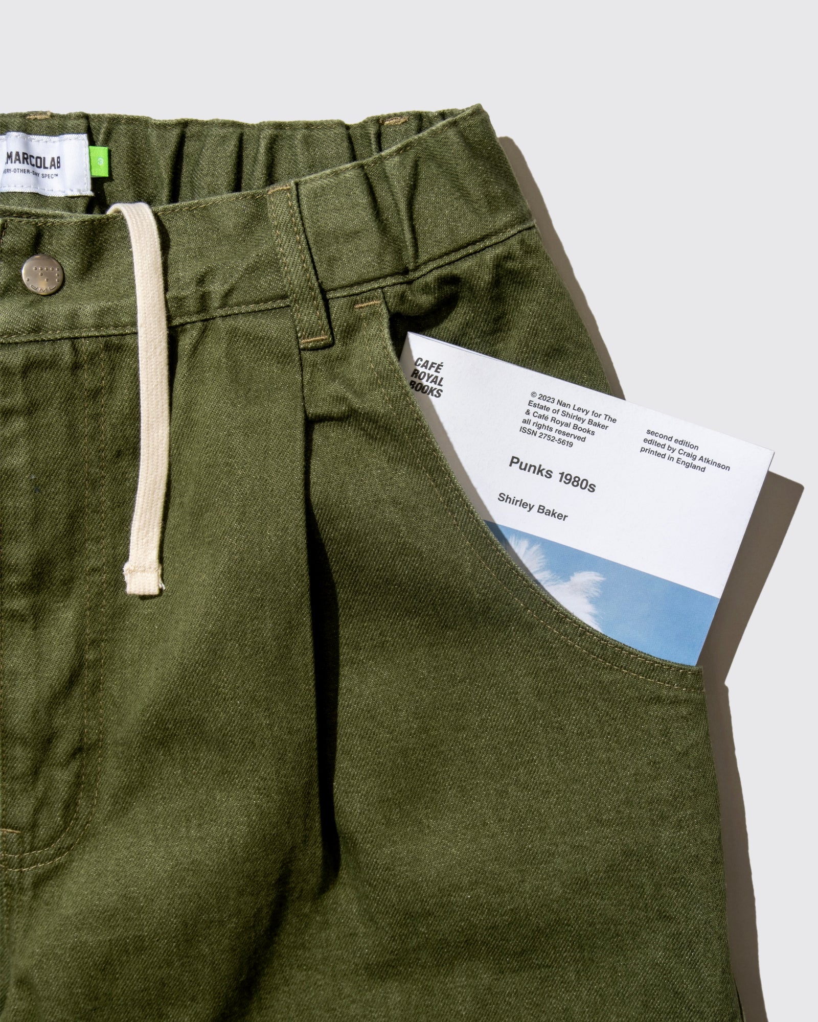 MOTO DENIM SHORTS (Green)