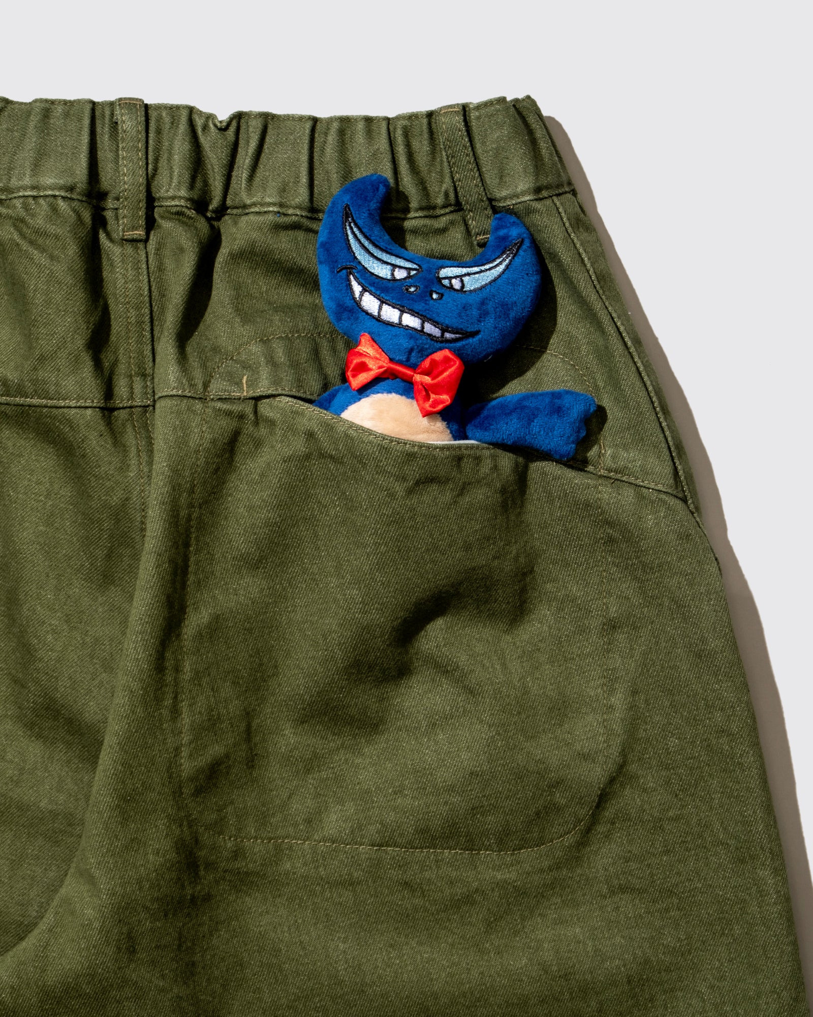 MOTO DENIM SHORTS (Green)