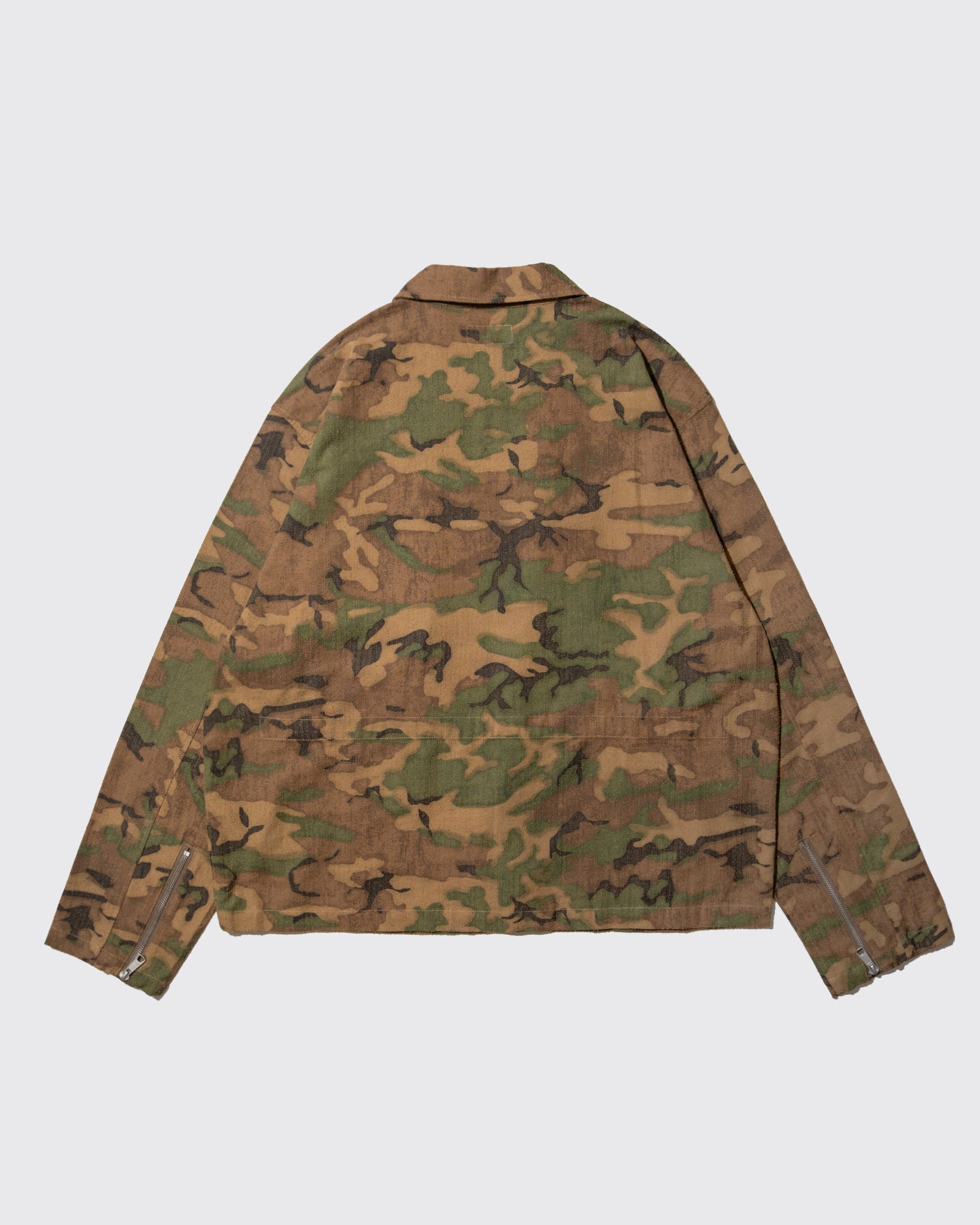 DISTRESSED CAMO SIM-RIDERS JKT