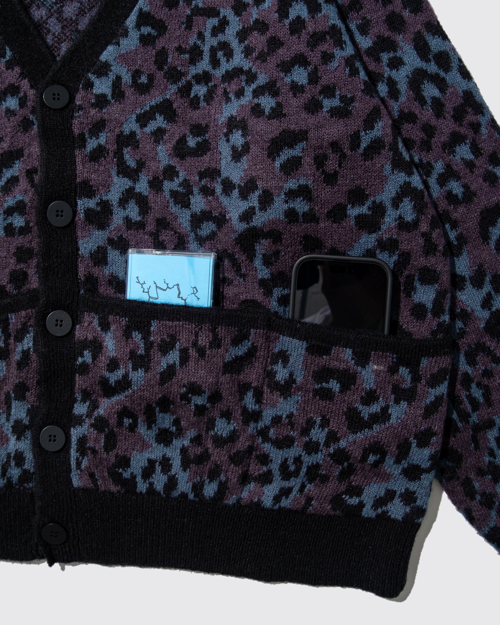 LEO MOHAIR CARDIGAN (Purple)