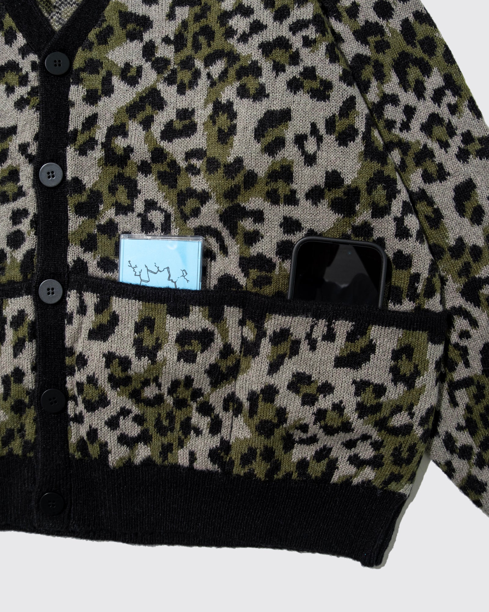 LEO MOHAIR CARDIGAN (Sage)