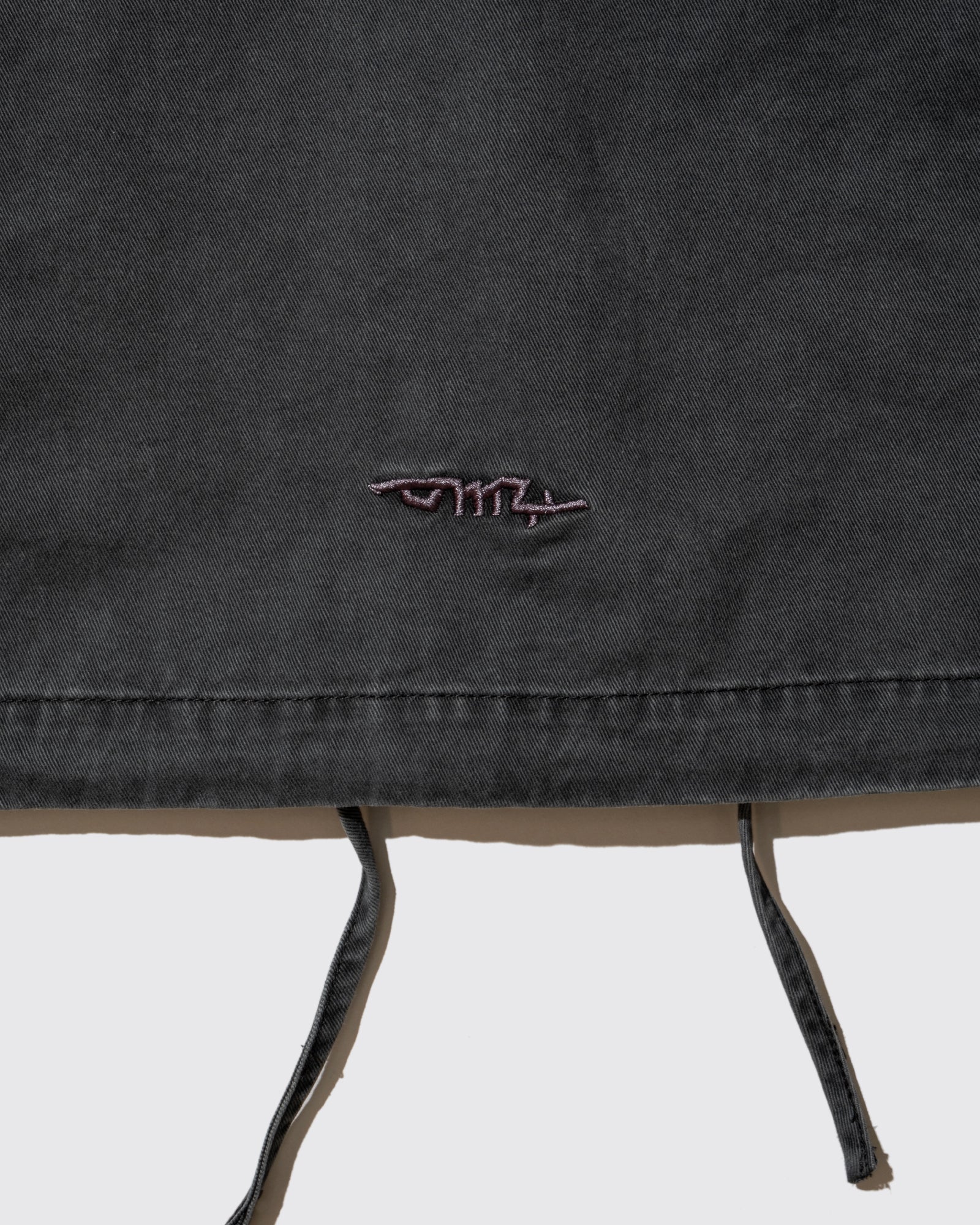 1NE2WO DENIM ZIP HOOD OVERSHIRT (Grey)