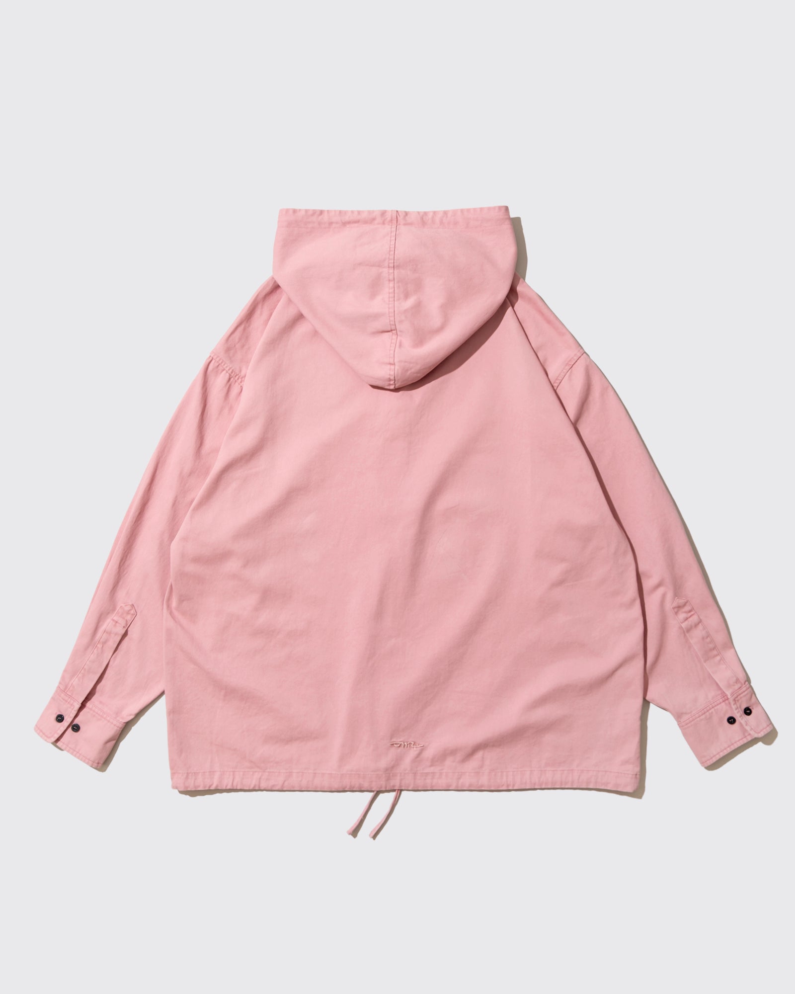 1NE2WO DENIM ZIP HOOD OVERSHIRT (Pink)