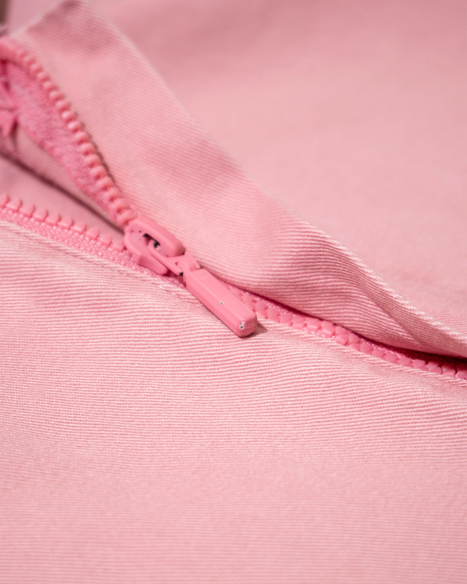 1NE2WO DENIM ZIP HOOD OVERSHIRT (Pink)
