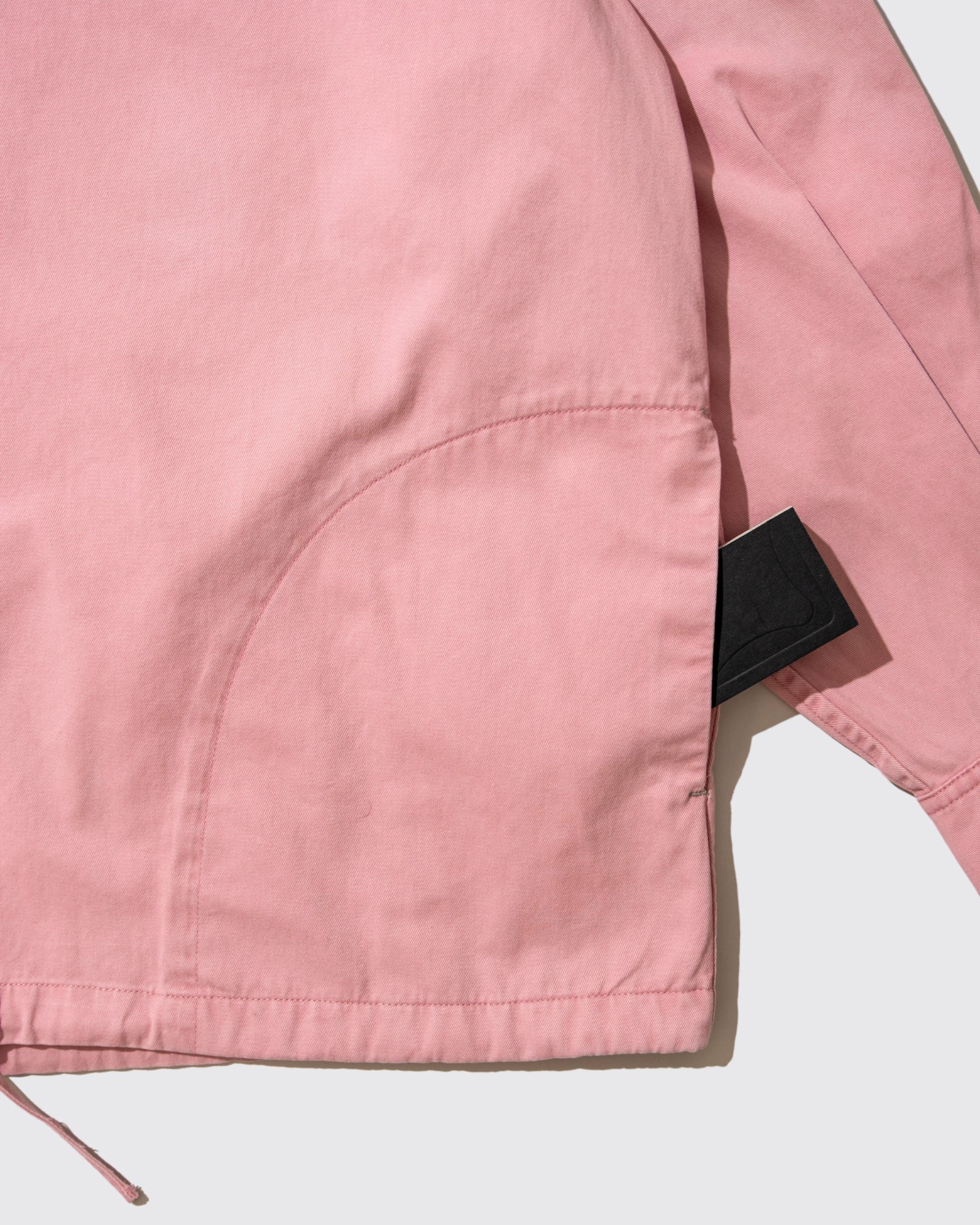 1NE2WO DENIM ZIP HOOD OVERSHIRT (Pink)