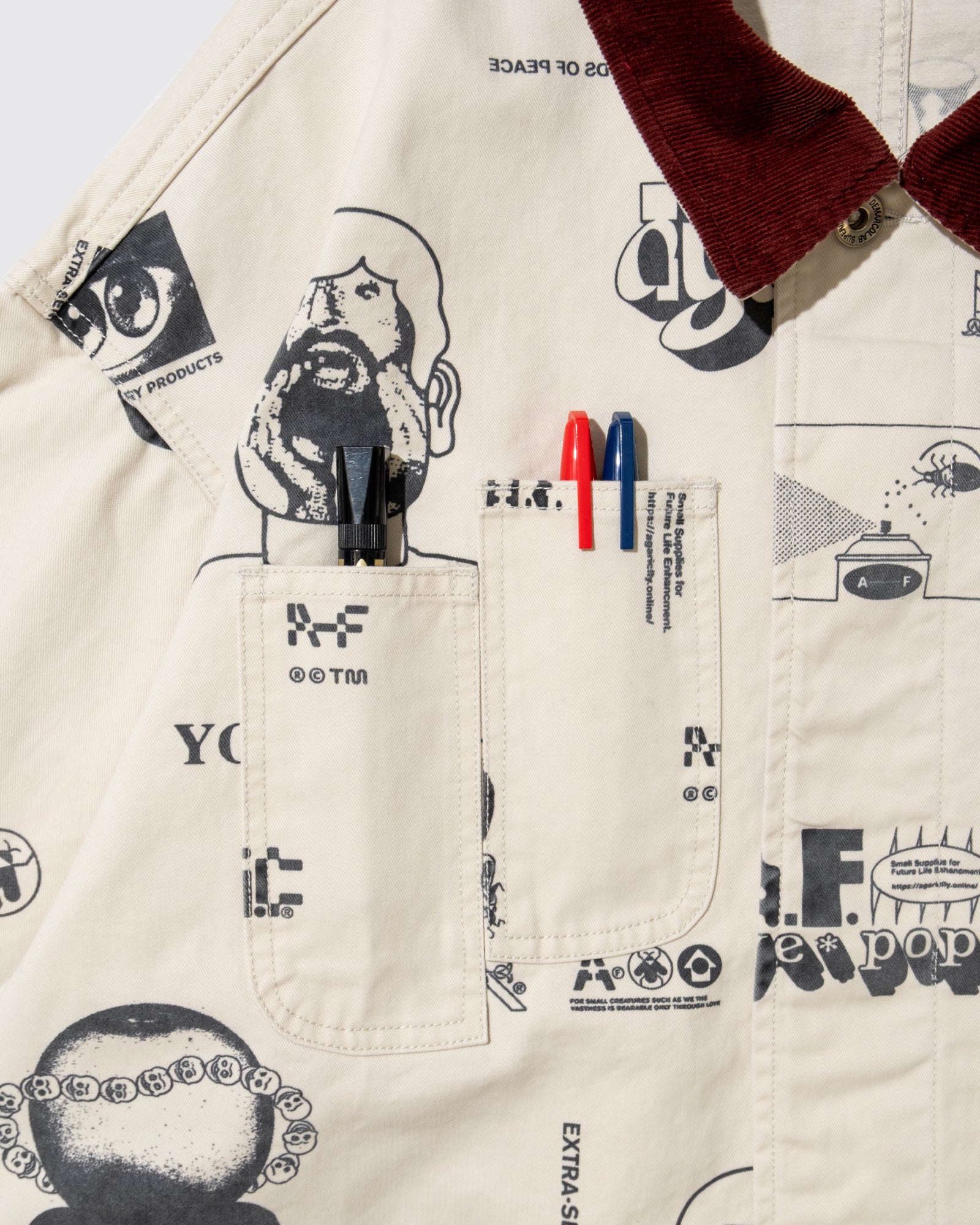 HEAD LIKE A HOLE WORK JKT (Ivory)