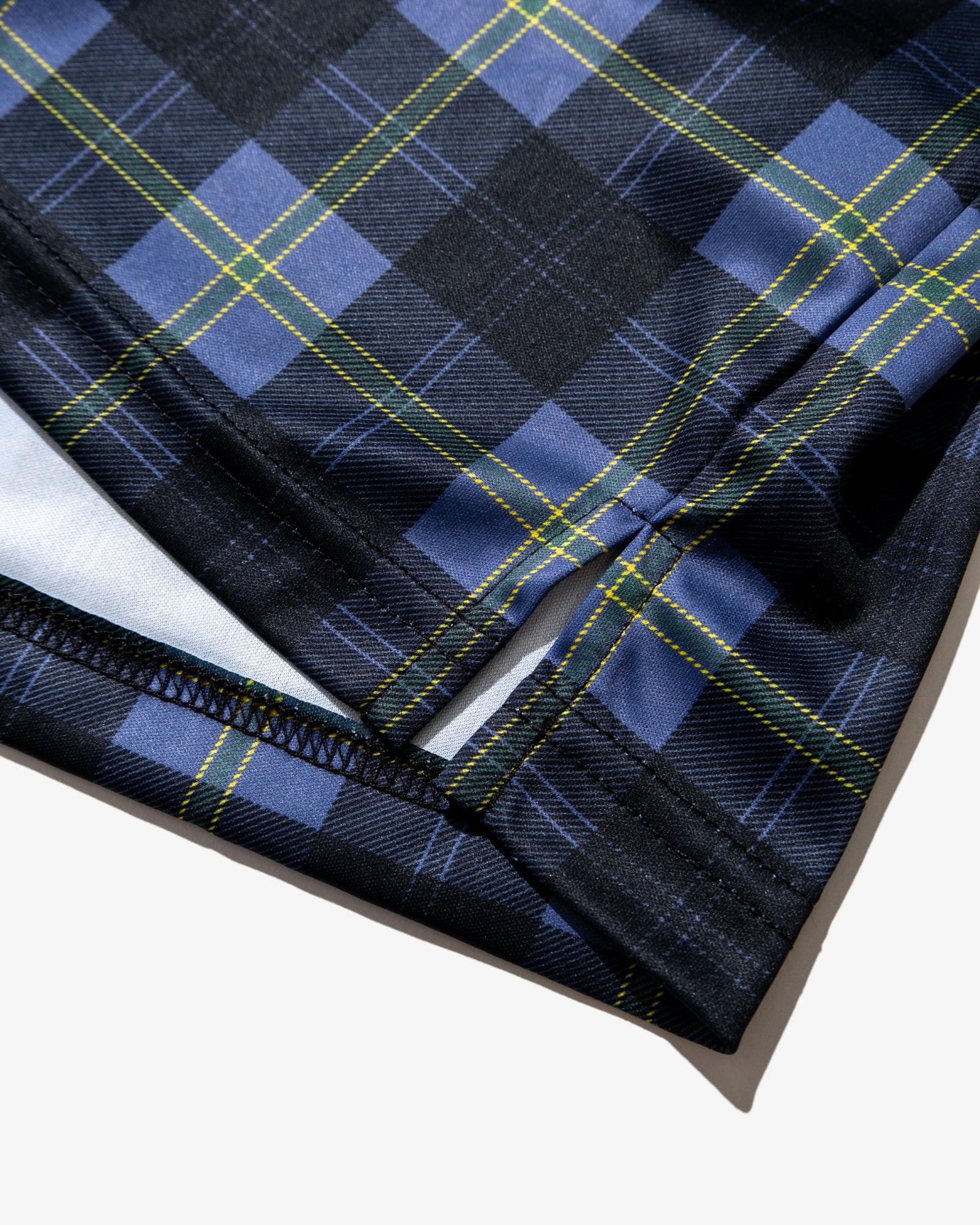 PLAID KUN S/S POLO (Navy)