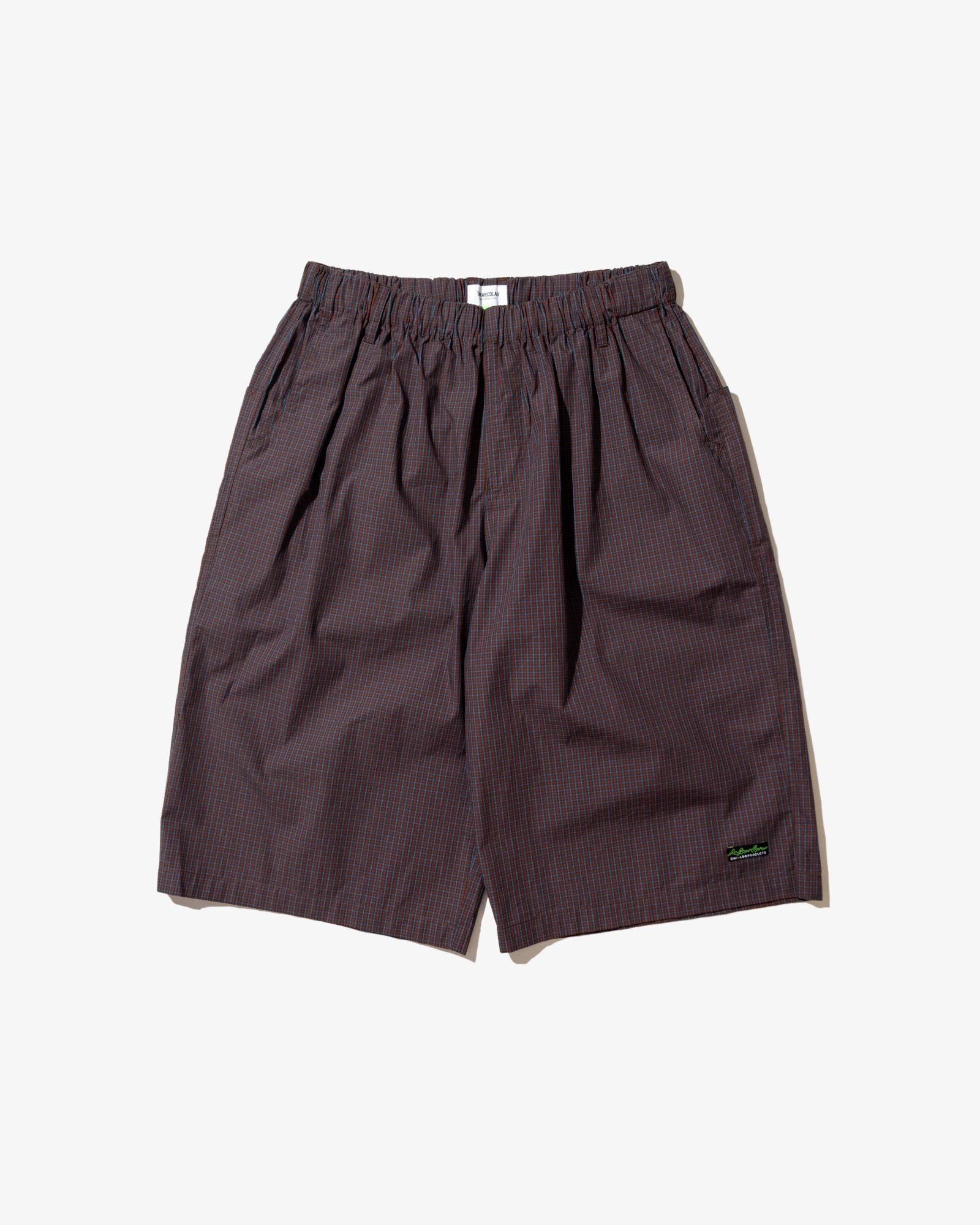 PLAID JUMBO SHORTS (Crimson)
