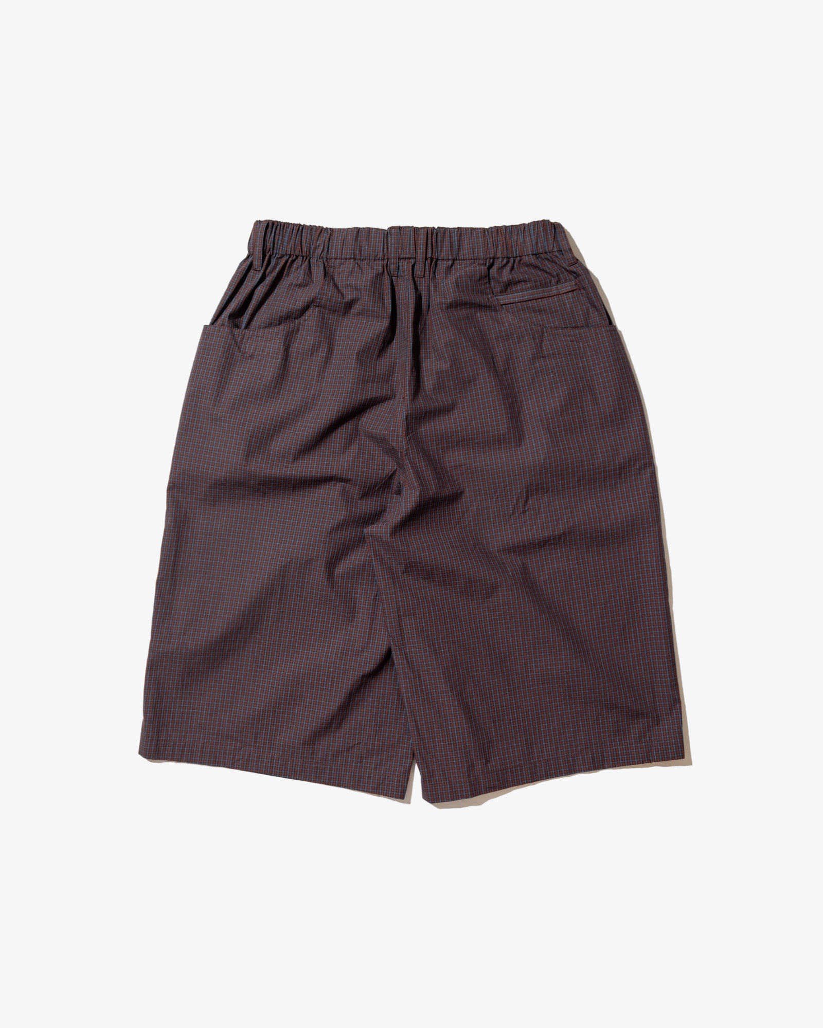 PLAID JUMBO SHORTS (Crimson)
