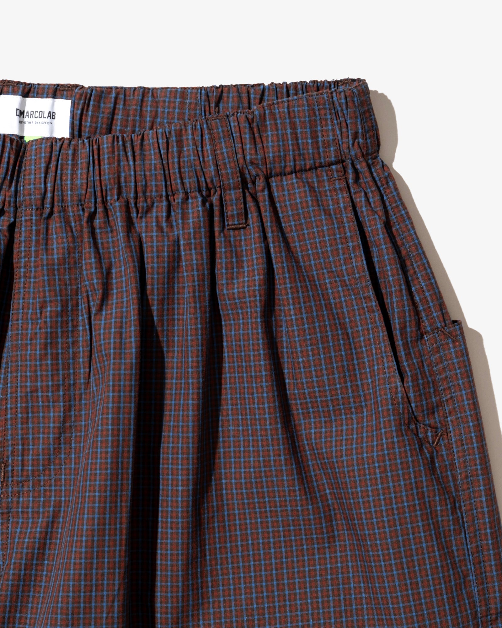 PLAID JUMBO SHORTS (Crimson)