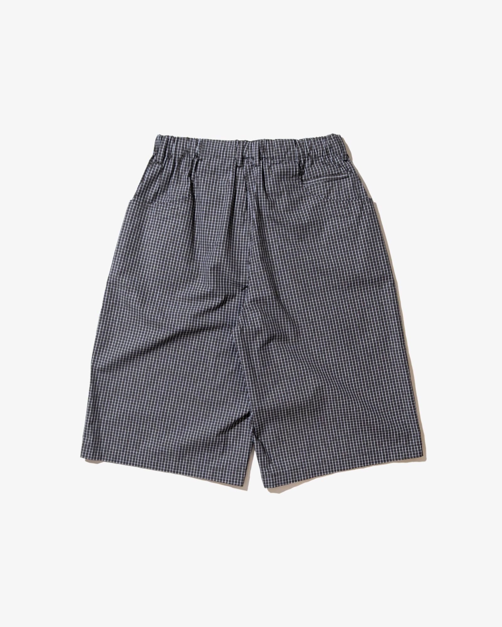 PLAID JUMBO SHORTS (Black)