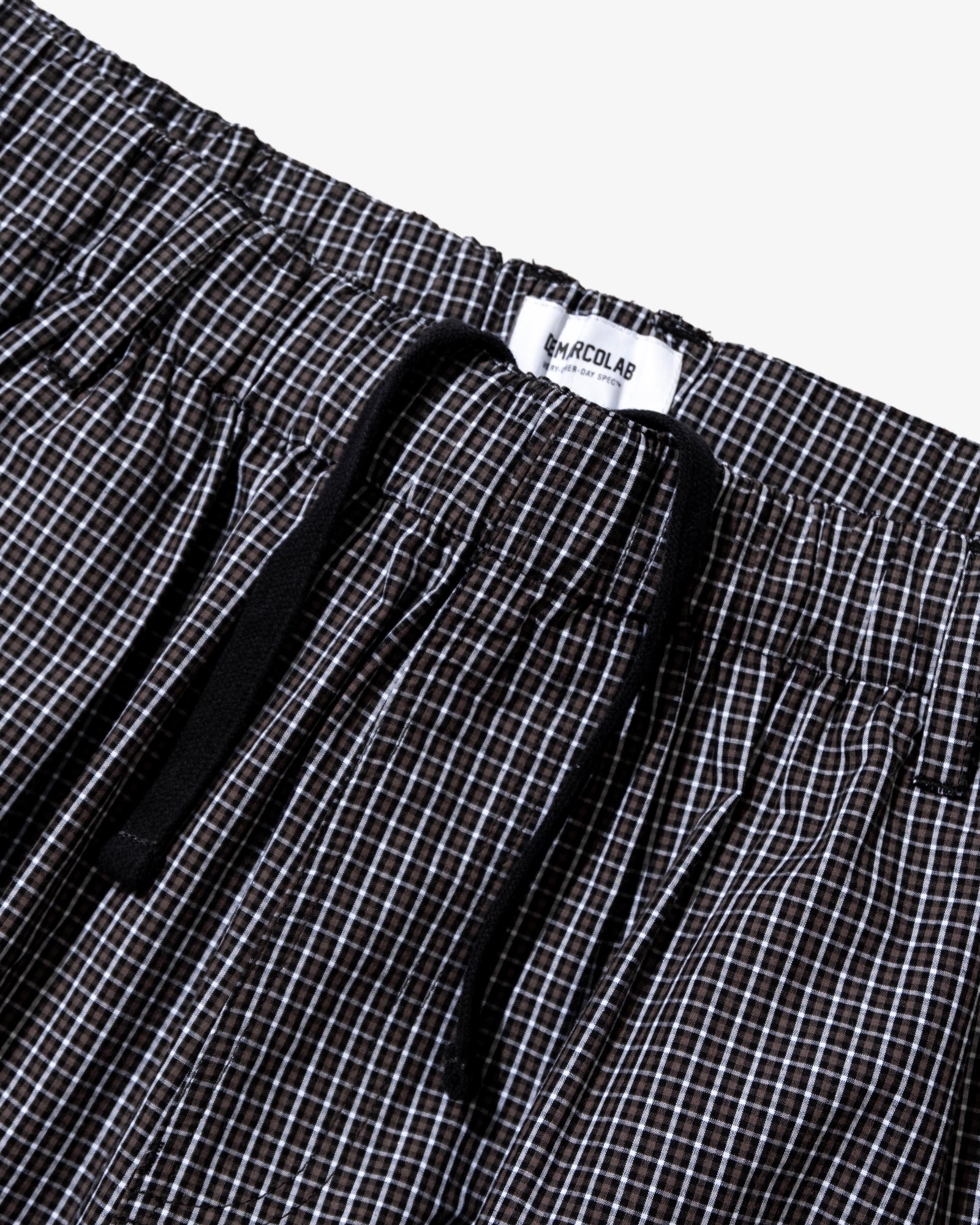 PLAID JUMBO SHORTS (Black)