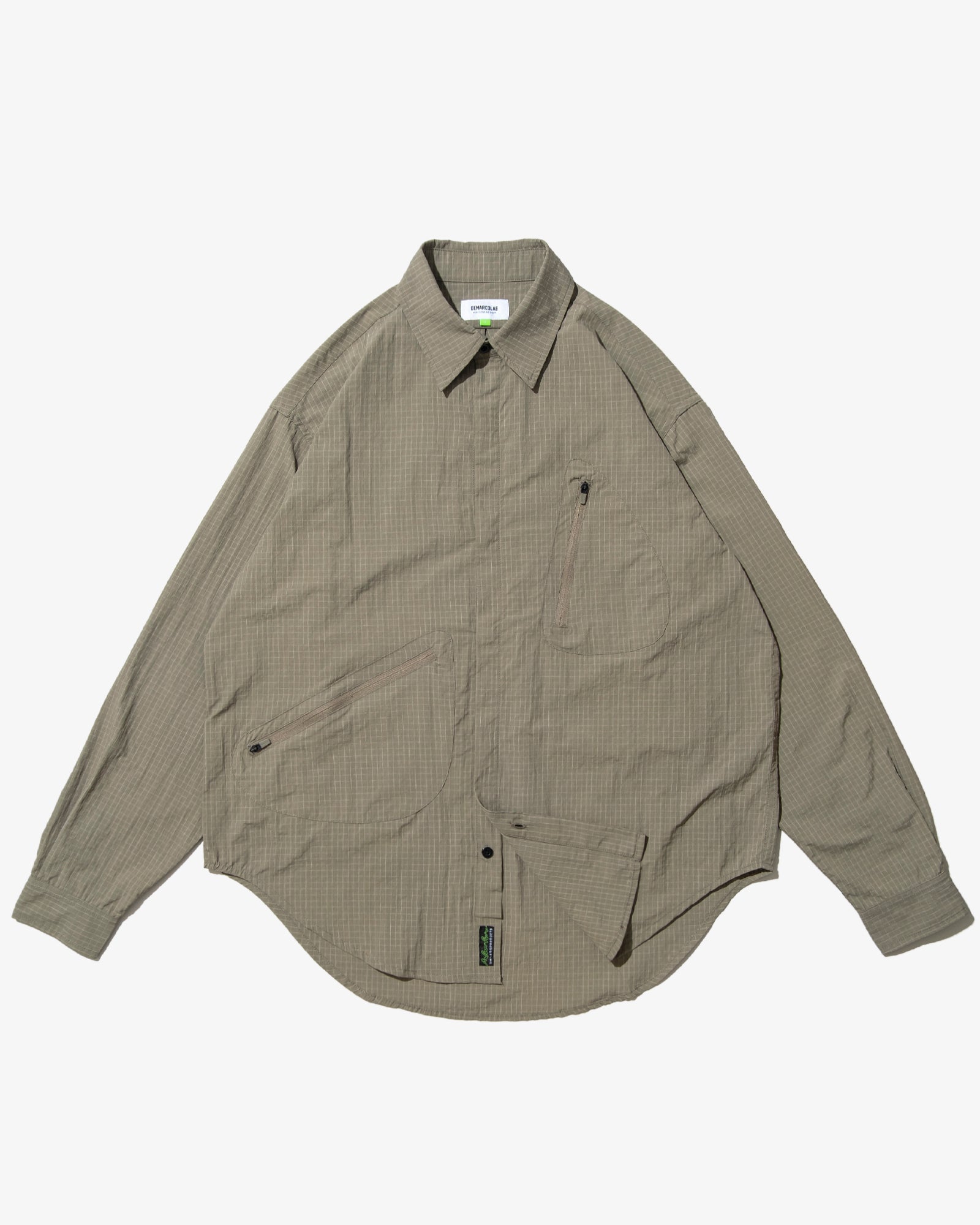 ATOM II GRID NYLON SHIRT (Sage)