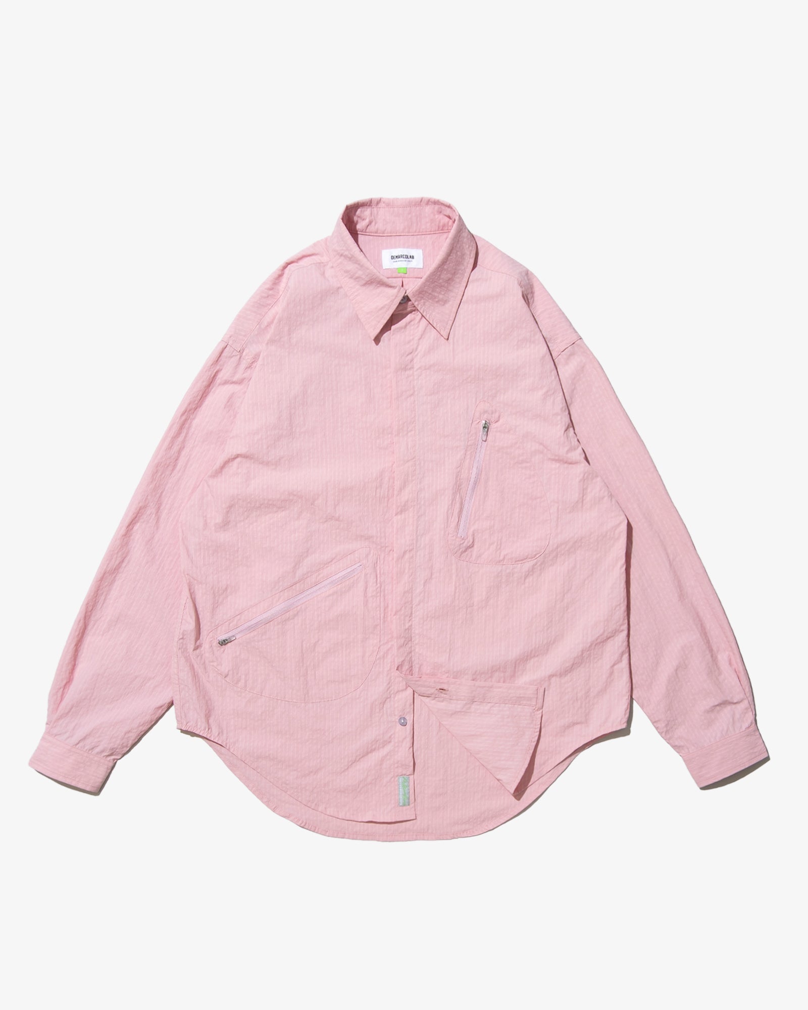 ATOM II GRID NYLON SHIRT (Pink)