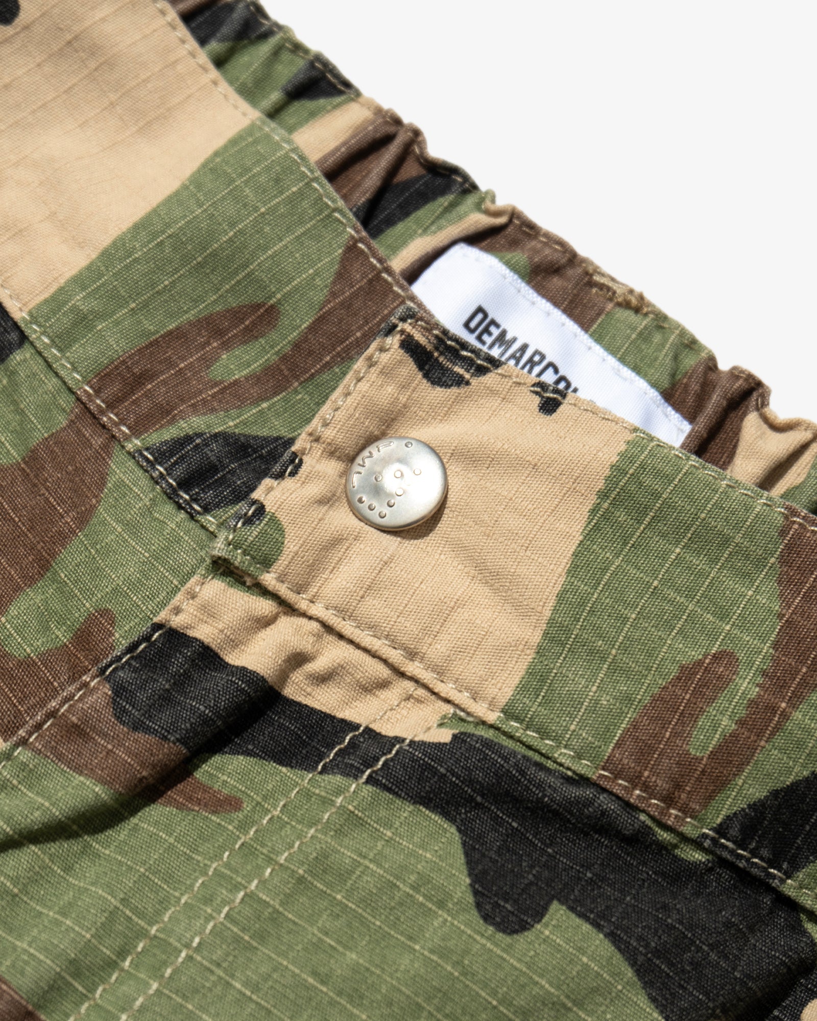 WOODLAND CAMO MOTO SHORTS