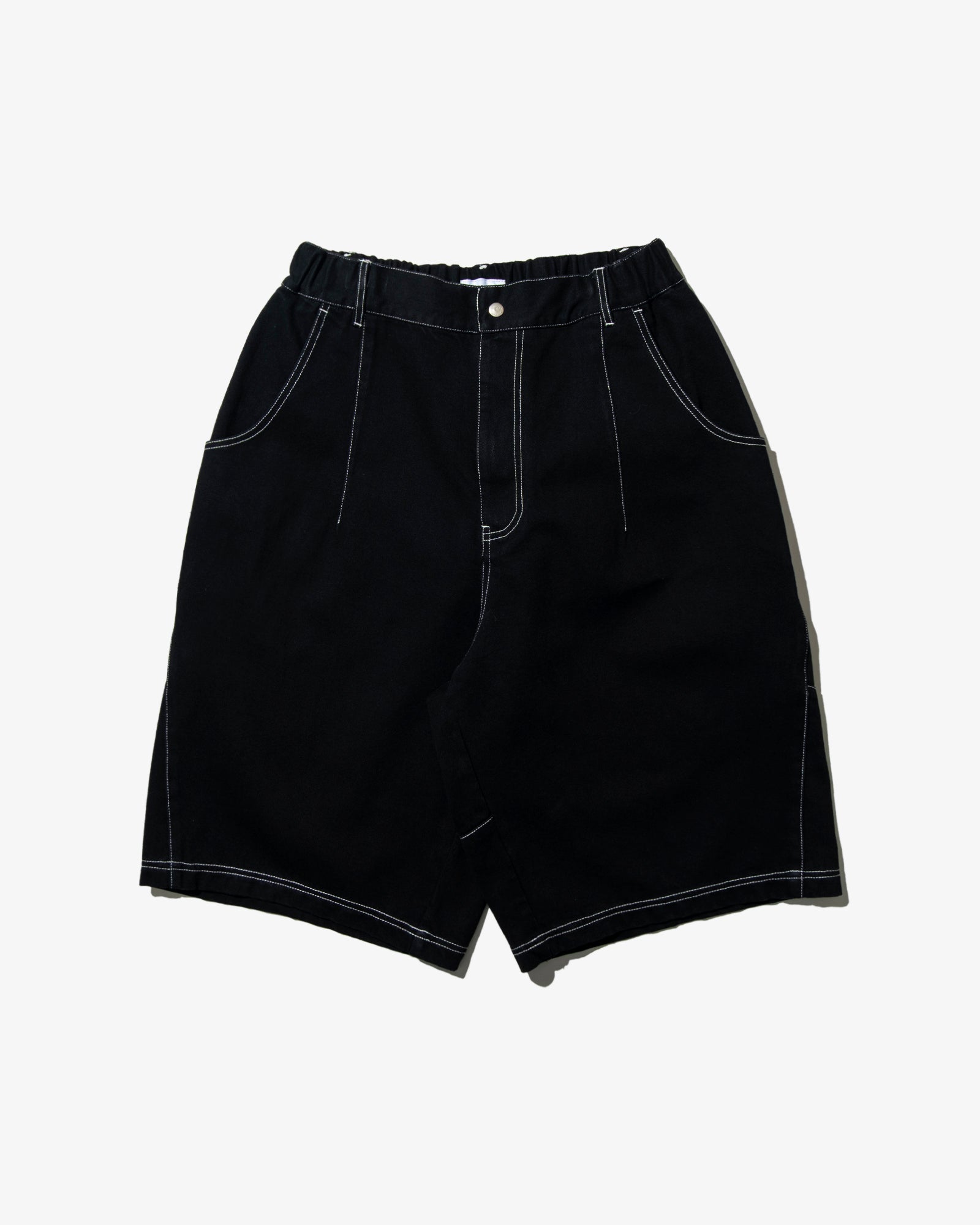 DENIM MOTO SHORTS